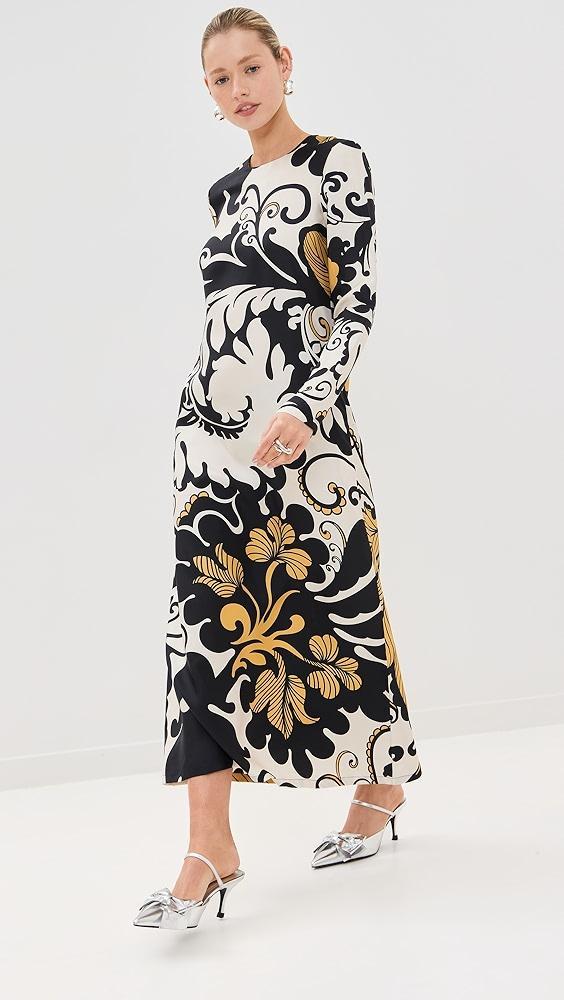 La DoubleJ Silk Long Sleeve Swing Dress | Shopbop Product Image