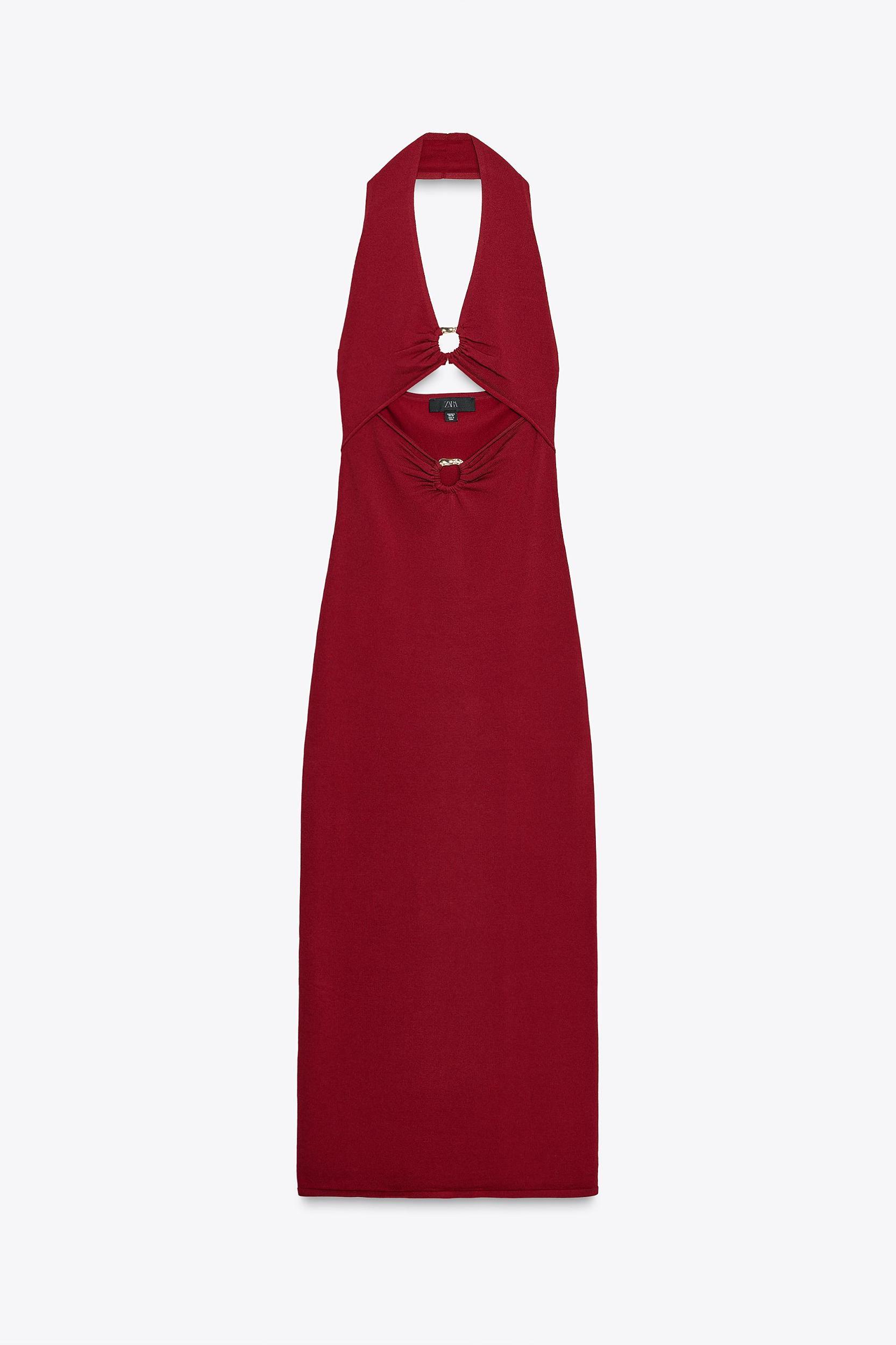 CUT OUT KNIT MIDI DRESS Product Image