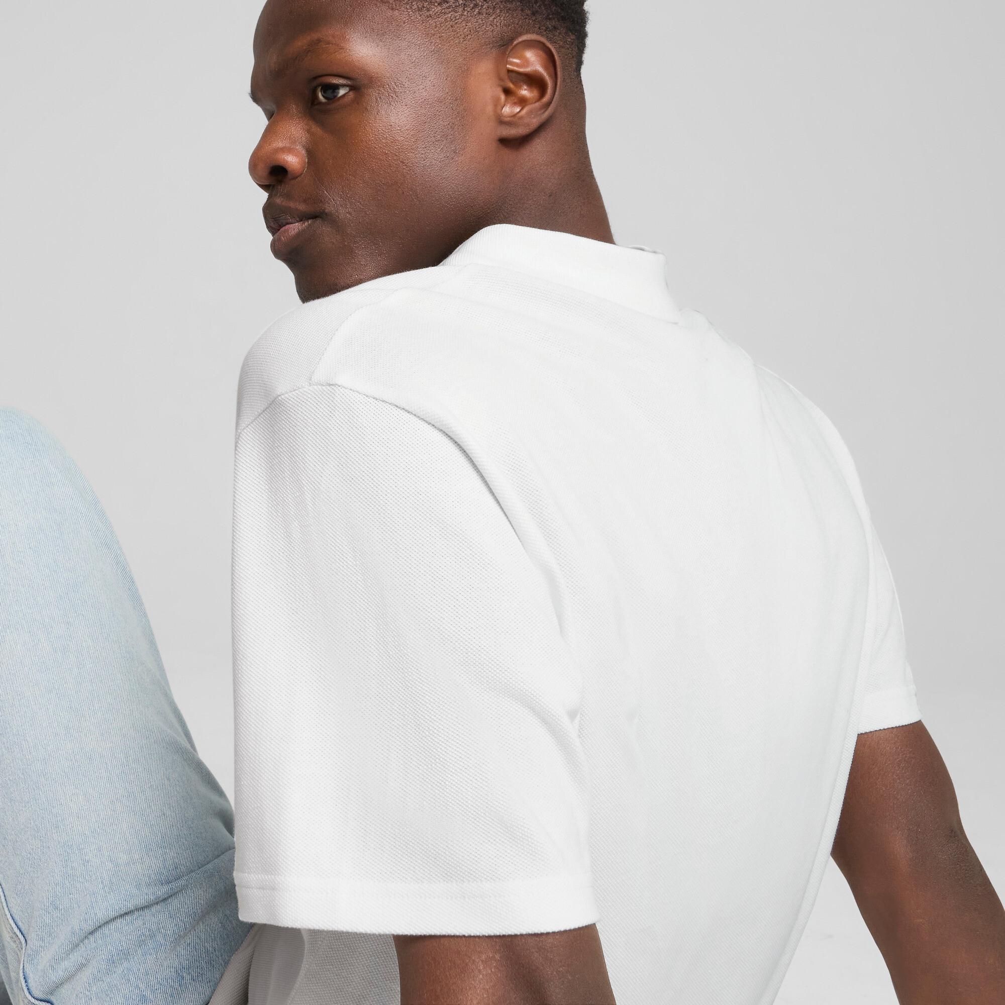 PUMA WARDROBE ESS Men's Pique Relaxed Polo Shirt Product Image