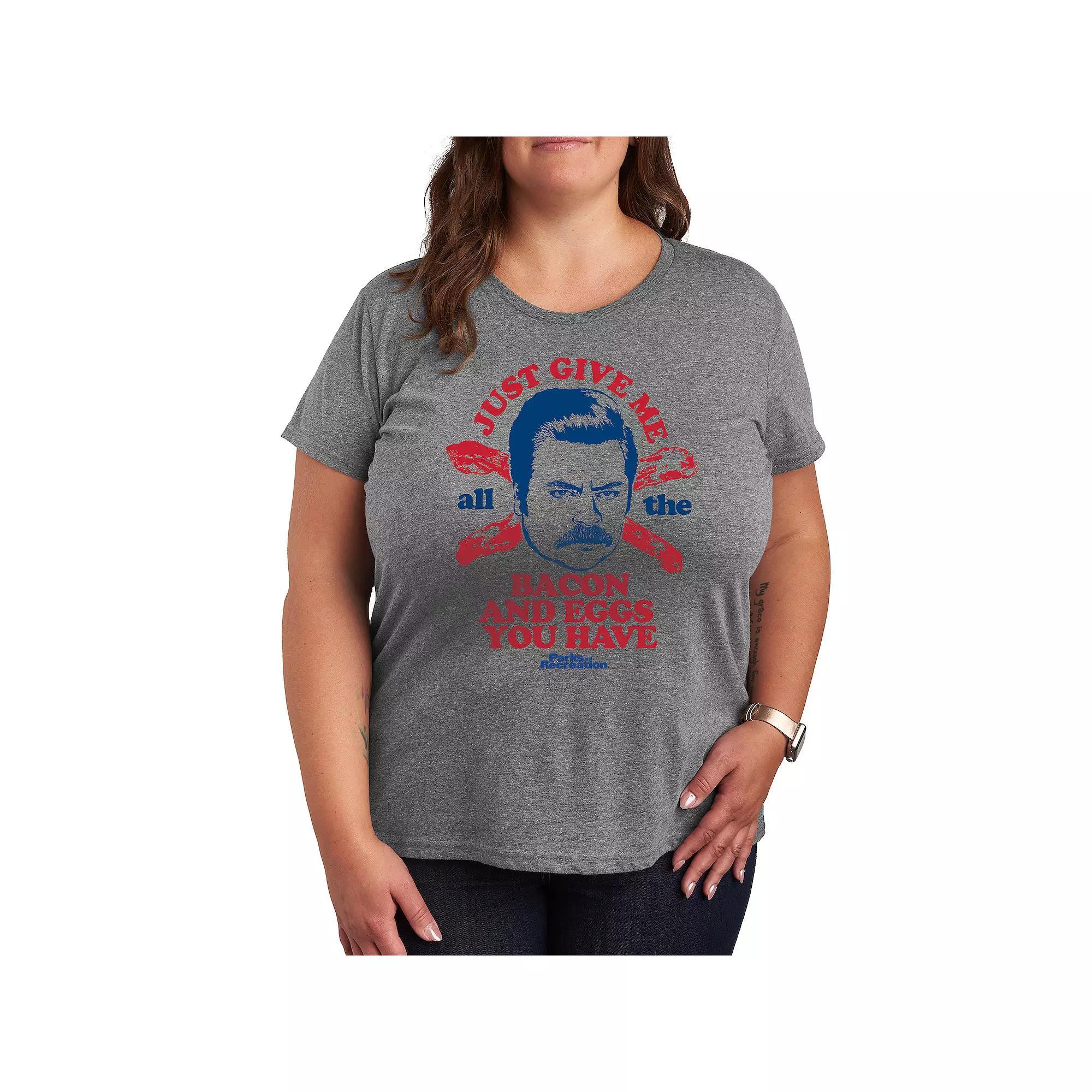 Plus Friends Could I Be Wearing Graphic Tee, Womens Grey Gray Product Image