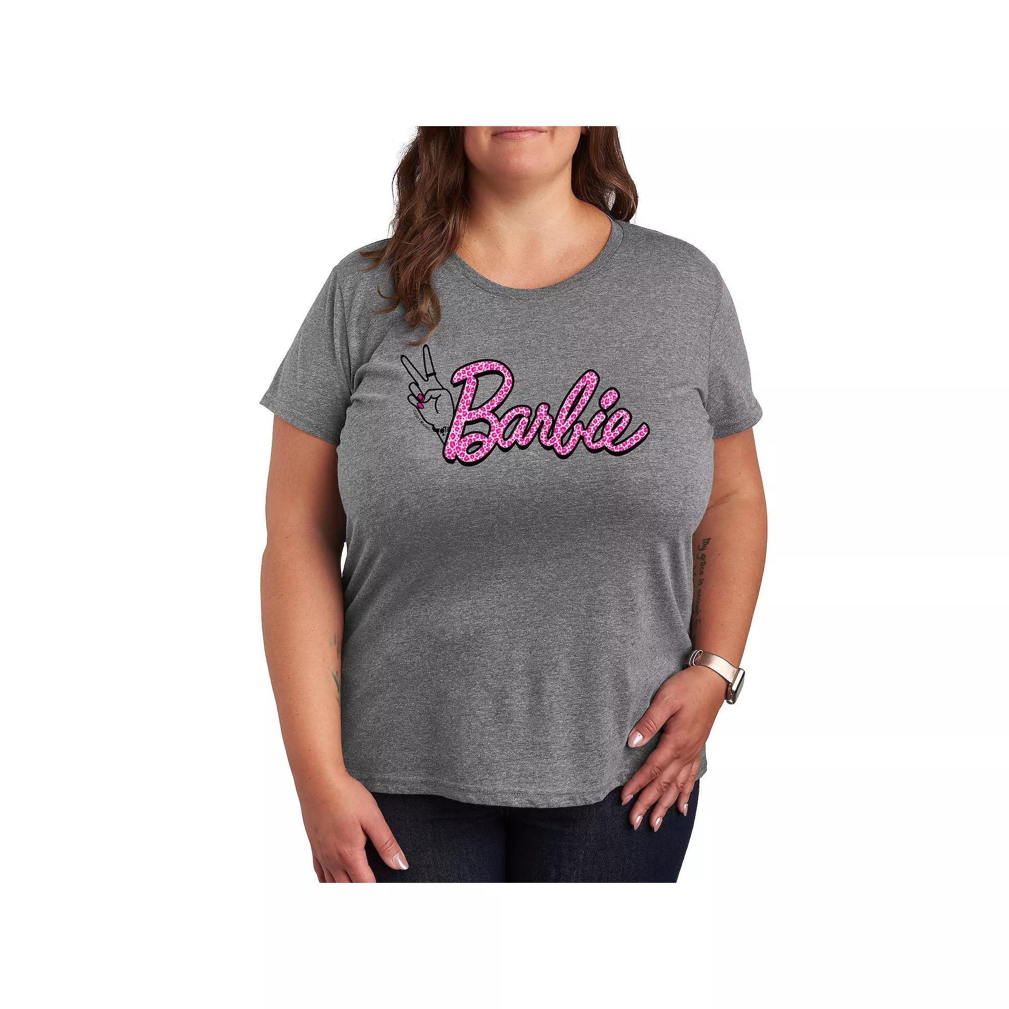 Plus Size Peanuts Be My Valentine Graphic Tee, Womens Grey Gray Product Image
