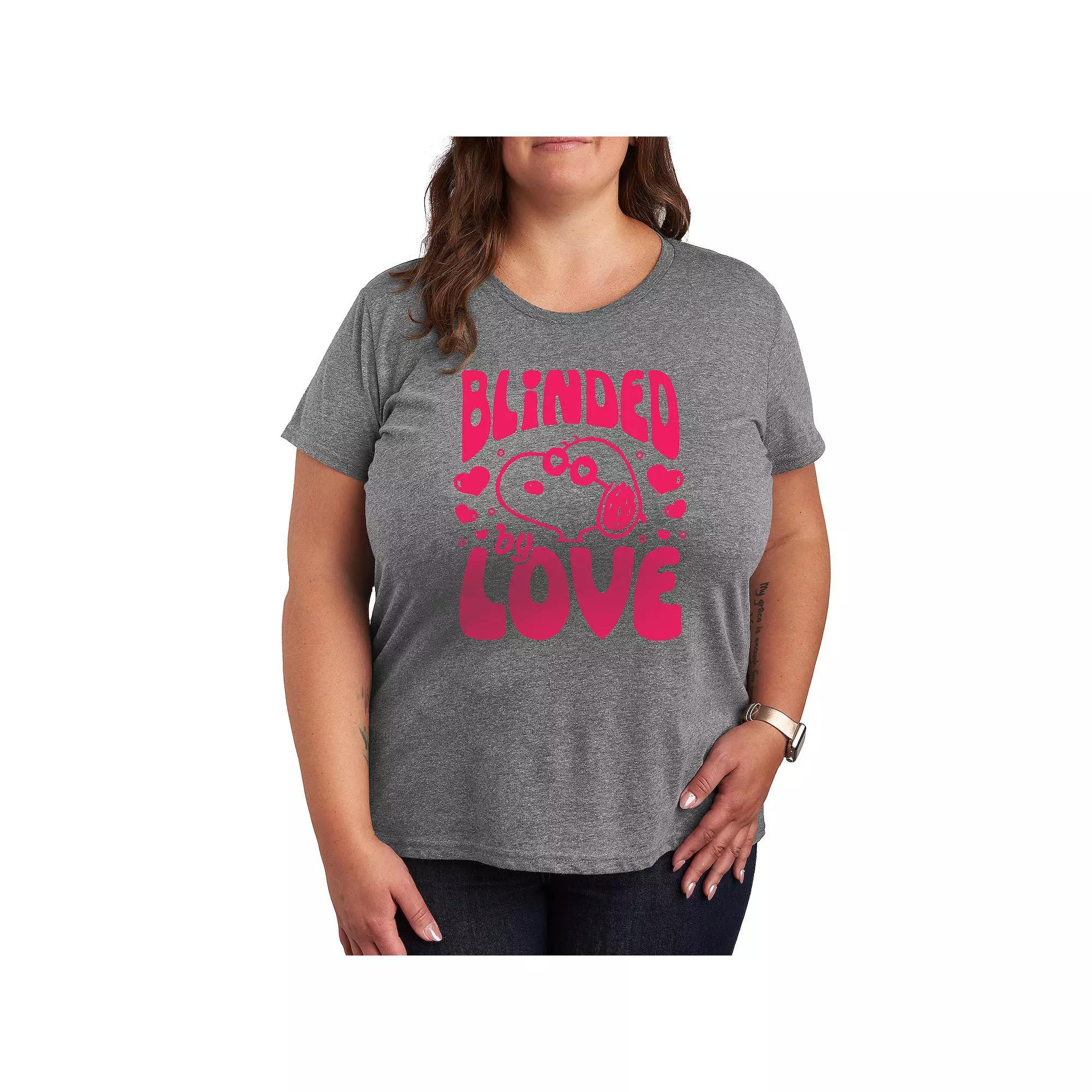 Plus Spread Kindness Like Wildflowers Graphic Tee, Womens Grey Gray Product Image