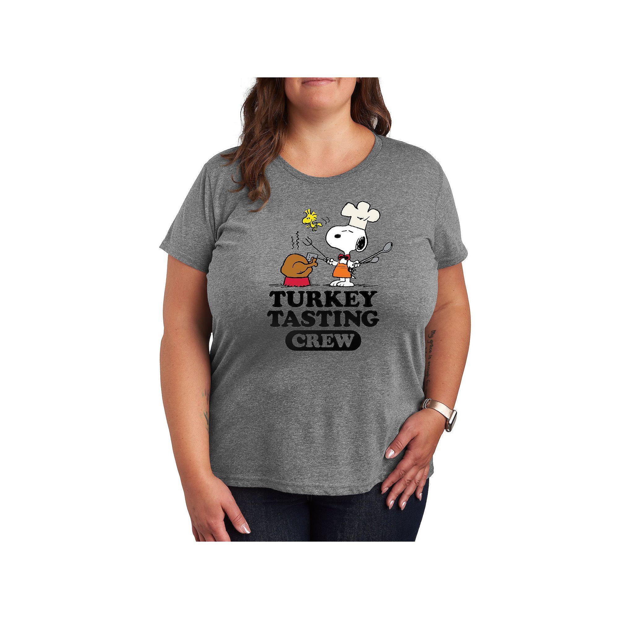 Plus Bee Happy Bee Humble Bee Kind Graphic Tee, Womens Grey Gray Product Image