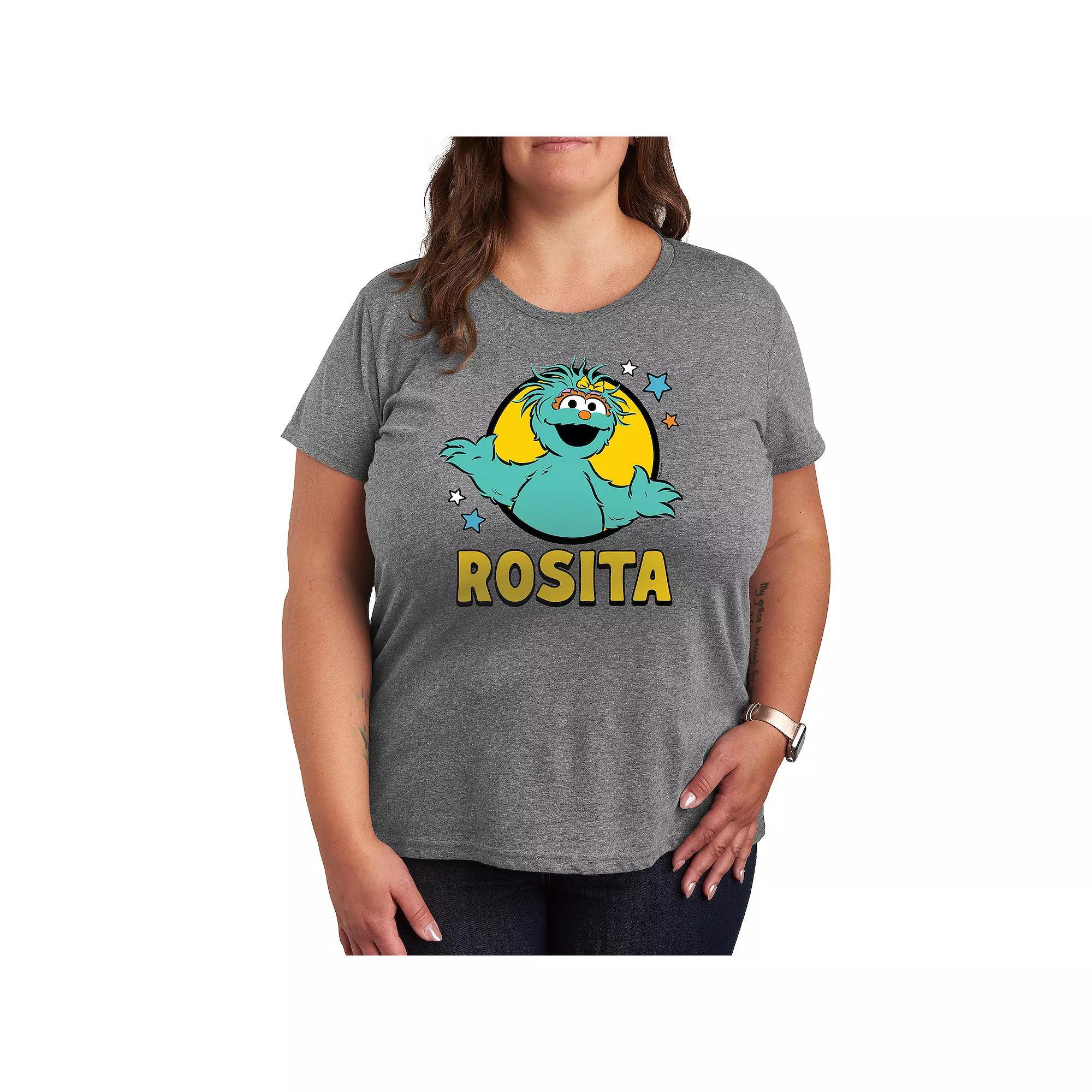 Plus Plants In Porcelain Vases Graphic Tee, Womens Grey Gray Product Image