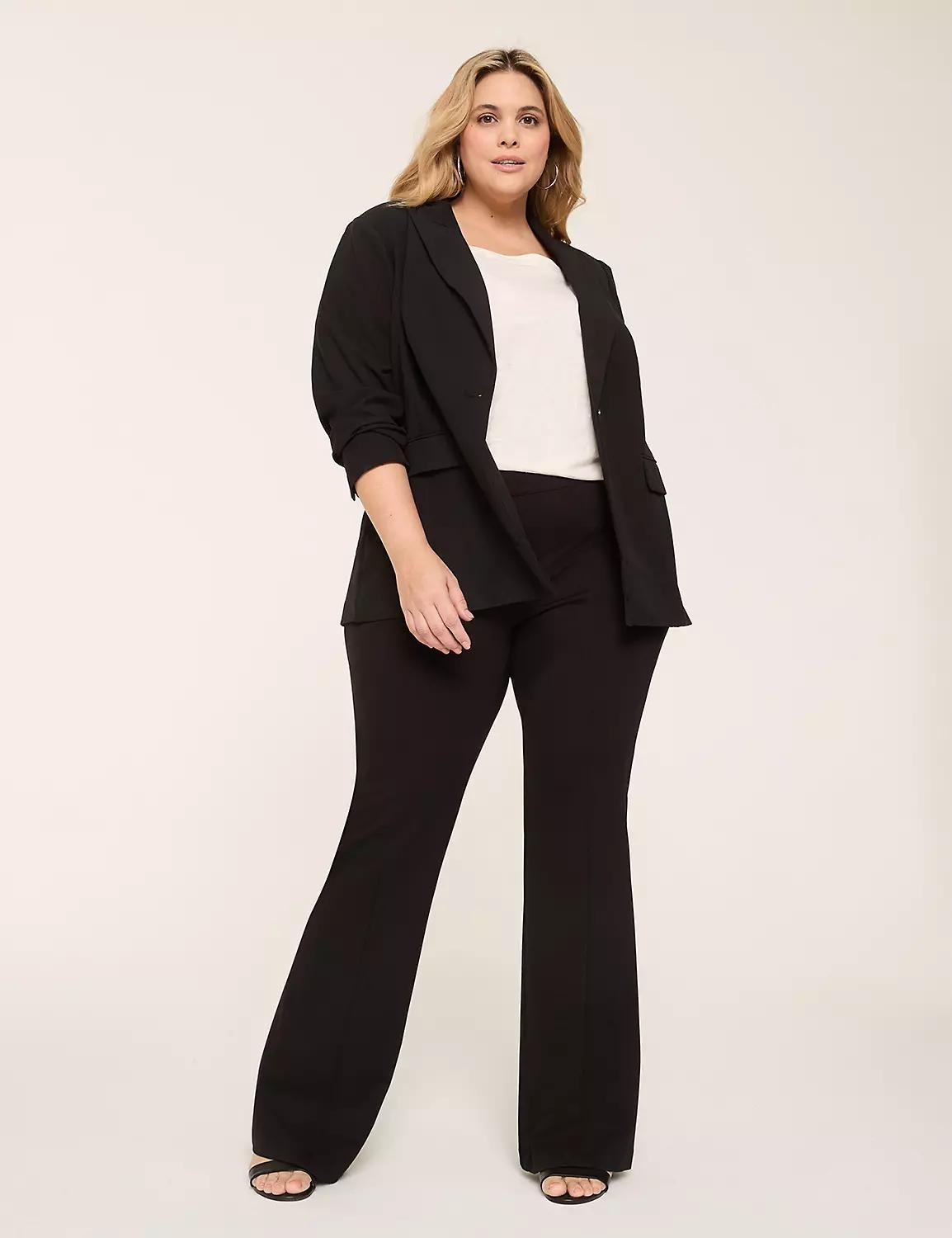 Ponte Pull-On High-Rise Flare Pant Product Image