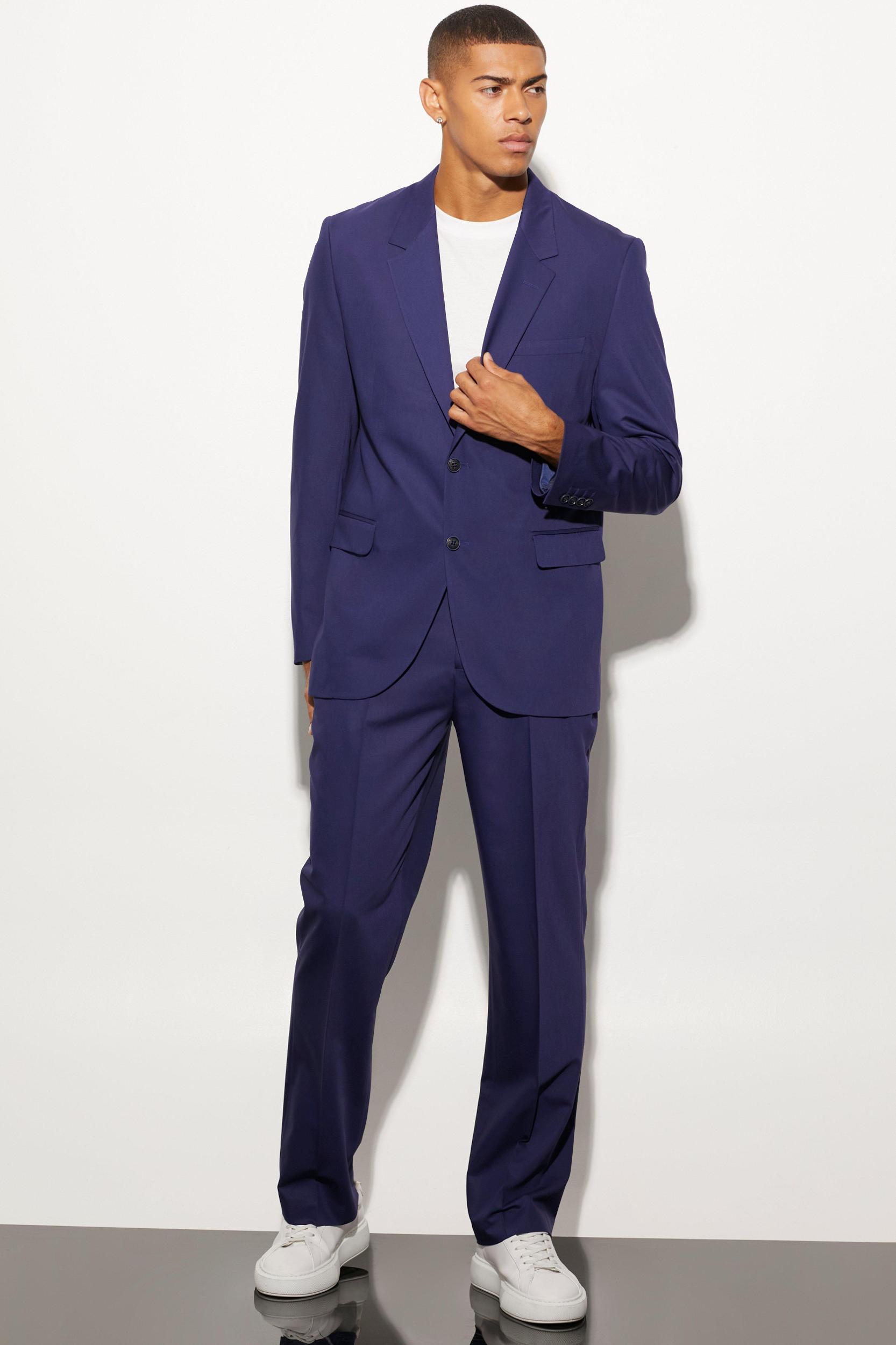 Relaxed Fit Single Breasted Suit Jacket | boohooMAN USA Product Image