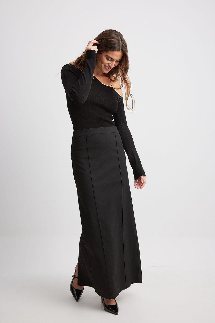 Seam Detail Straight Maxi Skirt Product Image