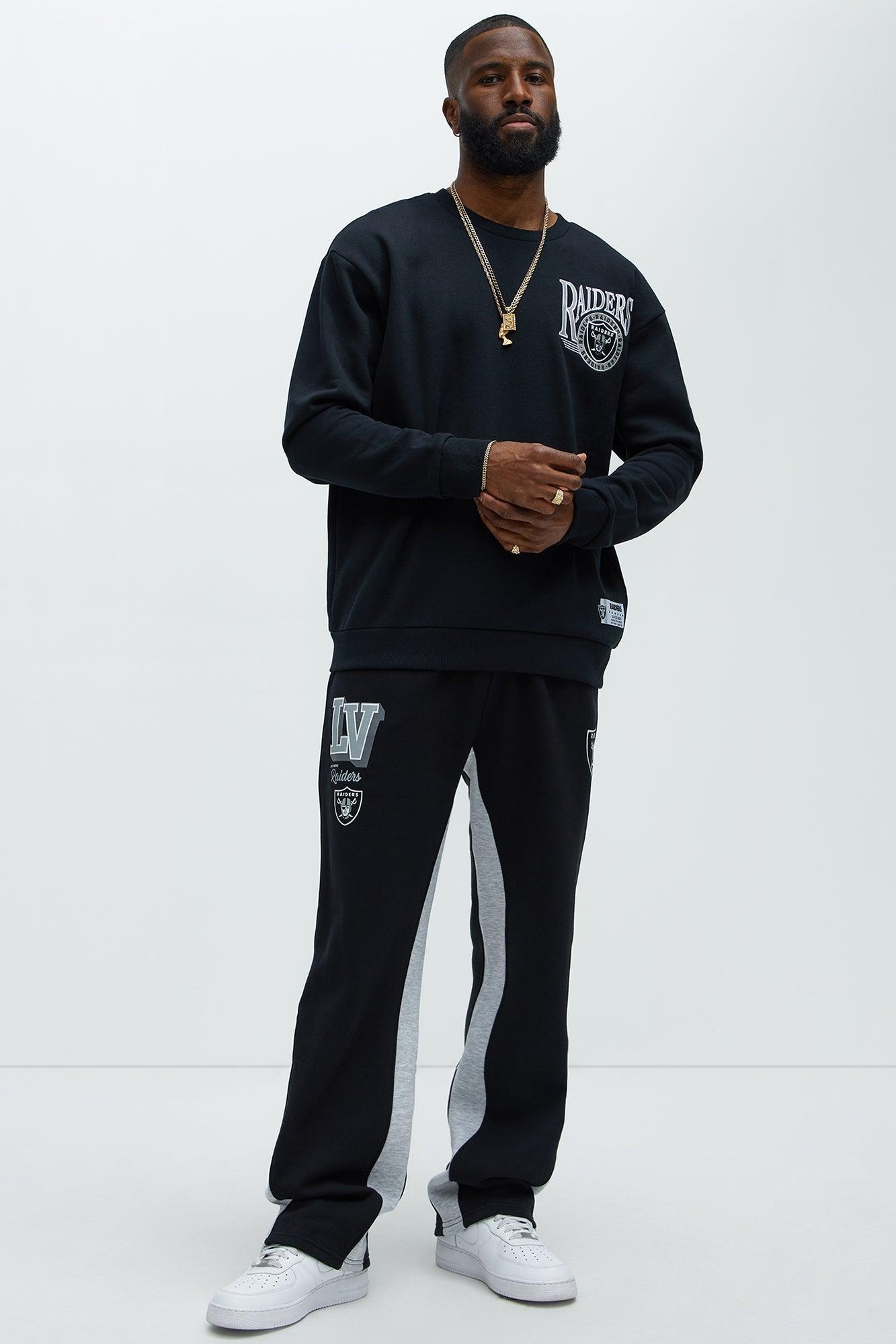 Raiders Bold Flare Sweatpants - Black Product Image