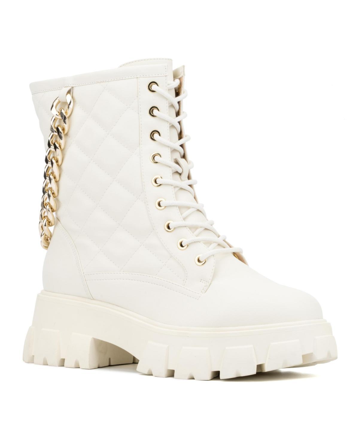 Women's Fashion to Figure Jane Wide-Width Combat Boots, Size: 8 Wide, Black Product Image