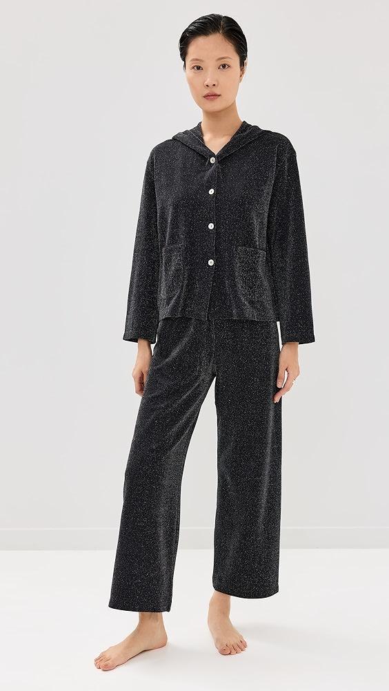 Sleeper Kylie Metallic Hooded Set | Shopbop Product Image