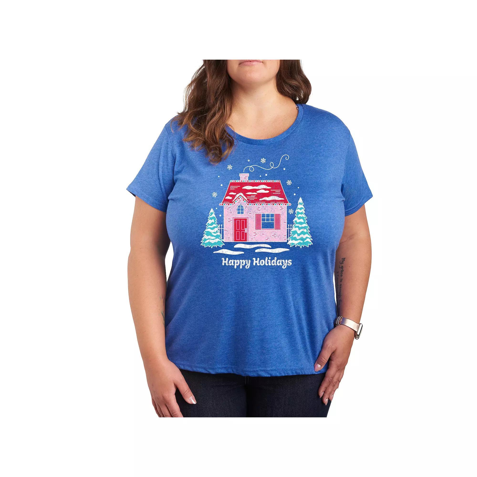 Plus Size Dr. Seuss I Have A Thing For You Graphic Tee, Womens Grey Dark Blue Product Image