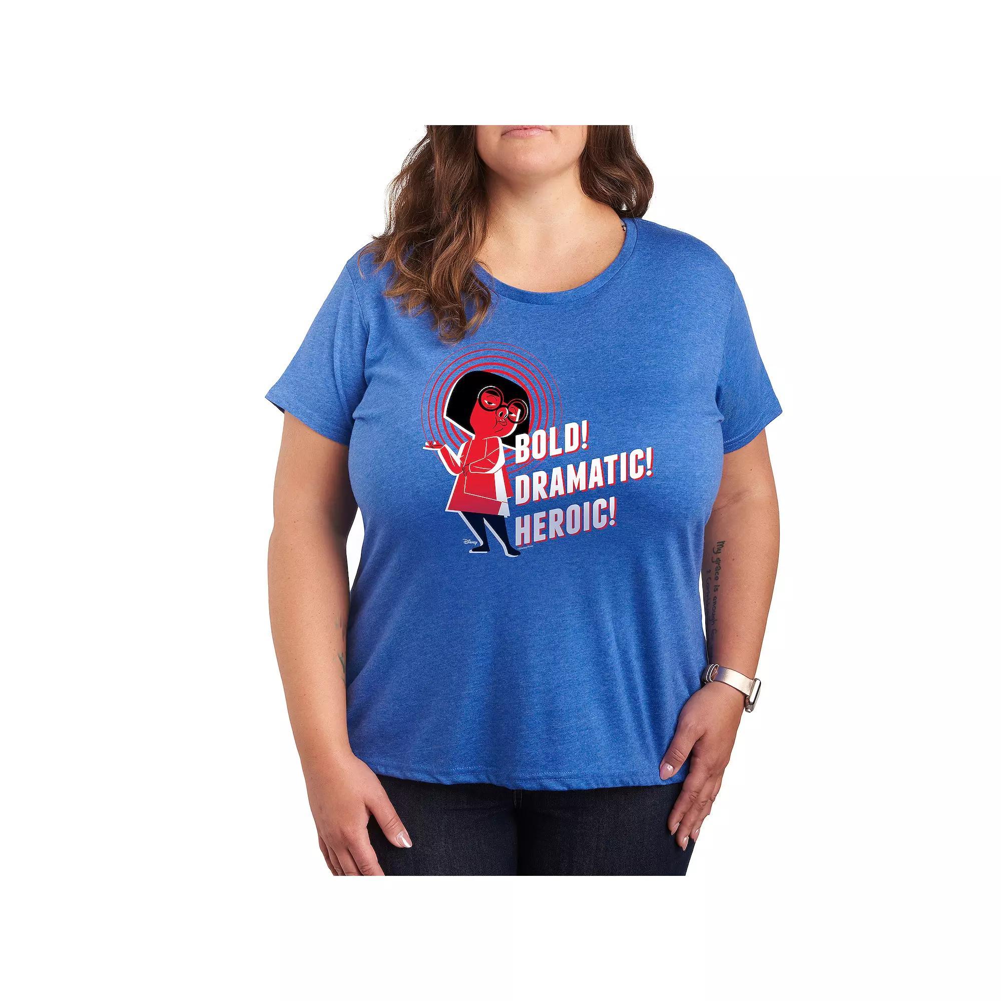 Plus Thank A Nurse Graphic Tee, Womens Grey Royal Blue Product Image