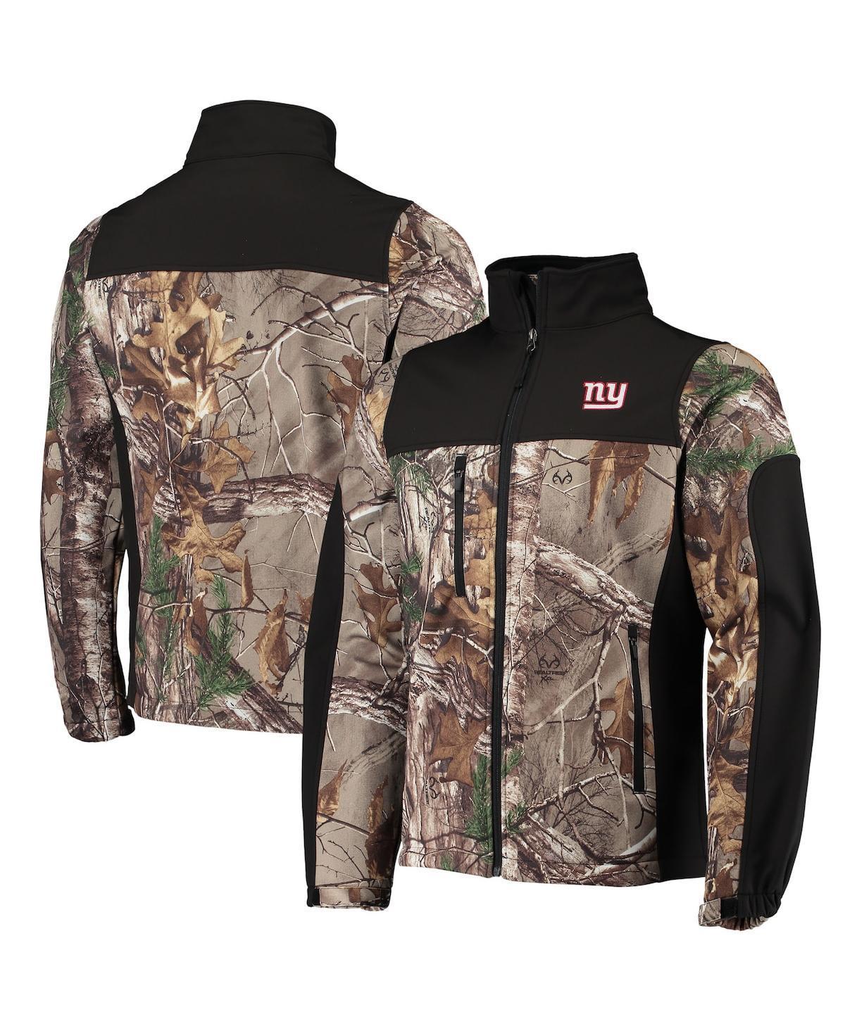 Men's Dunbrooke Realtree Camo/Black New England Patriots Circle Hunter Softshell Full-Zip Jacket, Size: Medium, Green Product Image