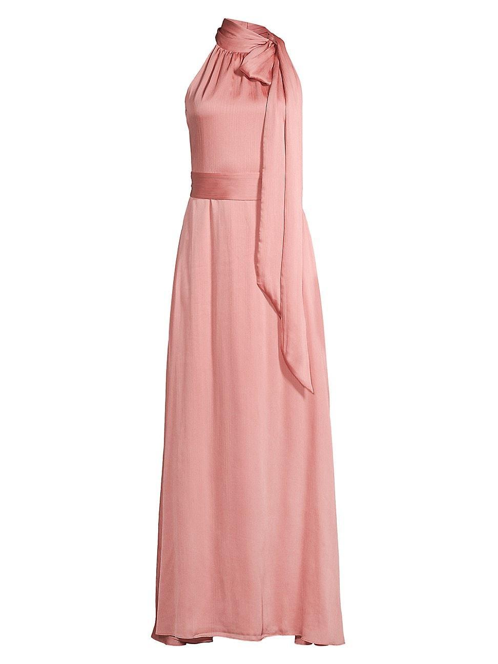 Womens Kayla Crinkled Georgette Gown Product Image