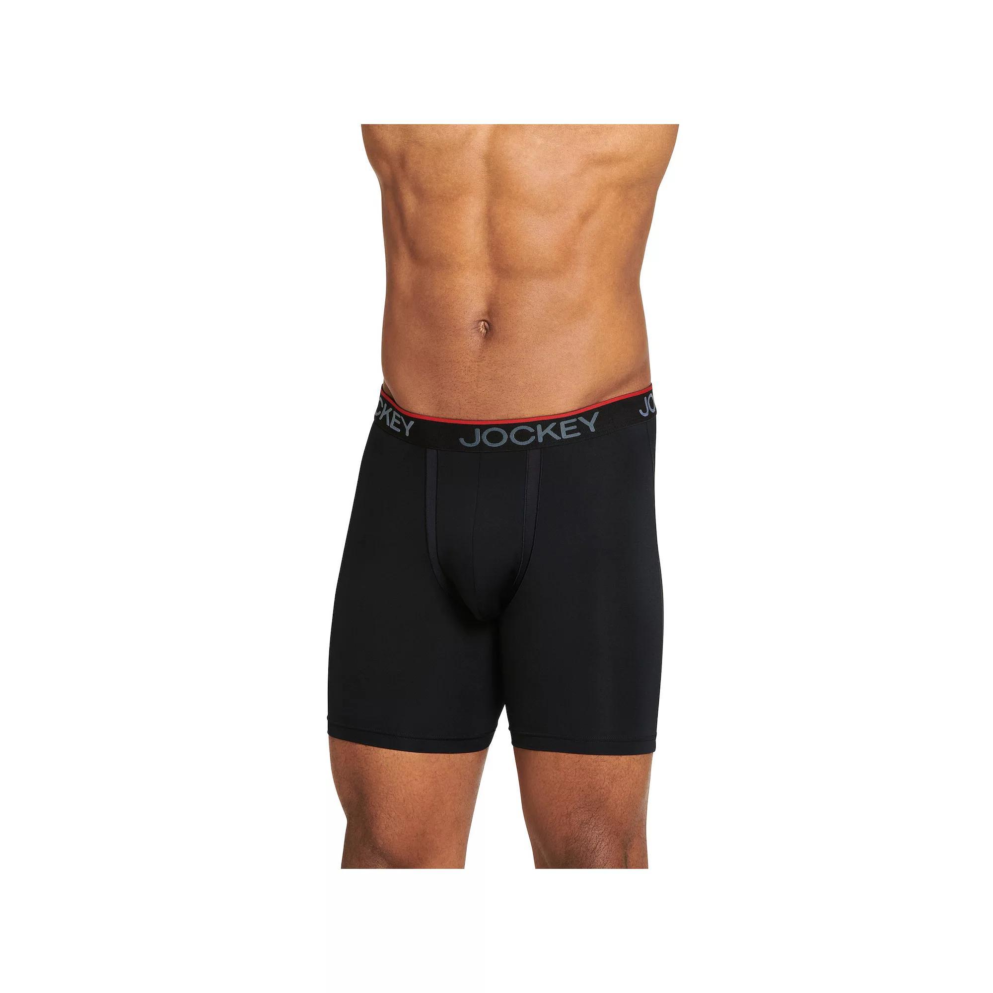 Mens Jockey Chafe-Proof Pouch Microfiber 6 3-Pack +1 Bonus Boxer Briefs Product Image