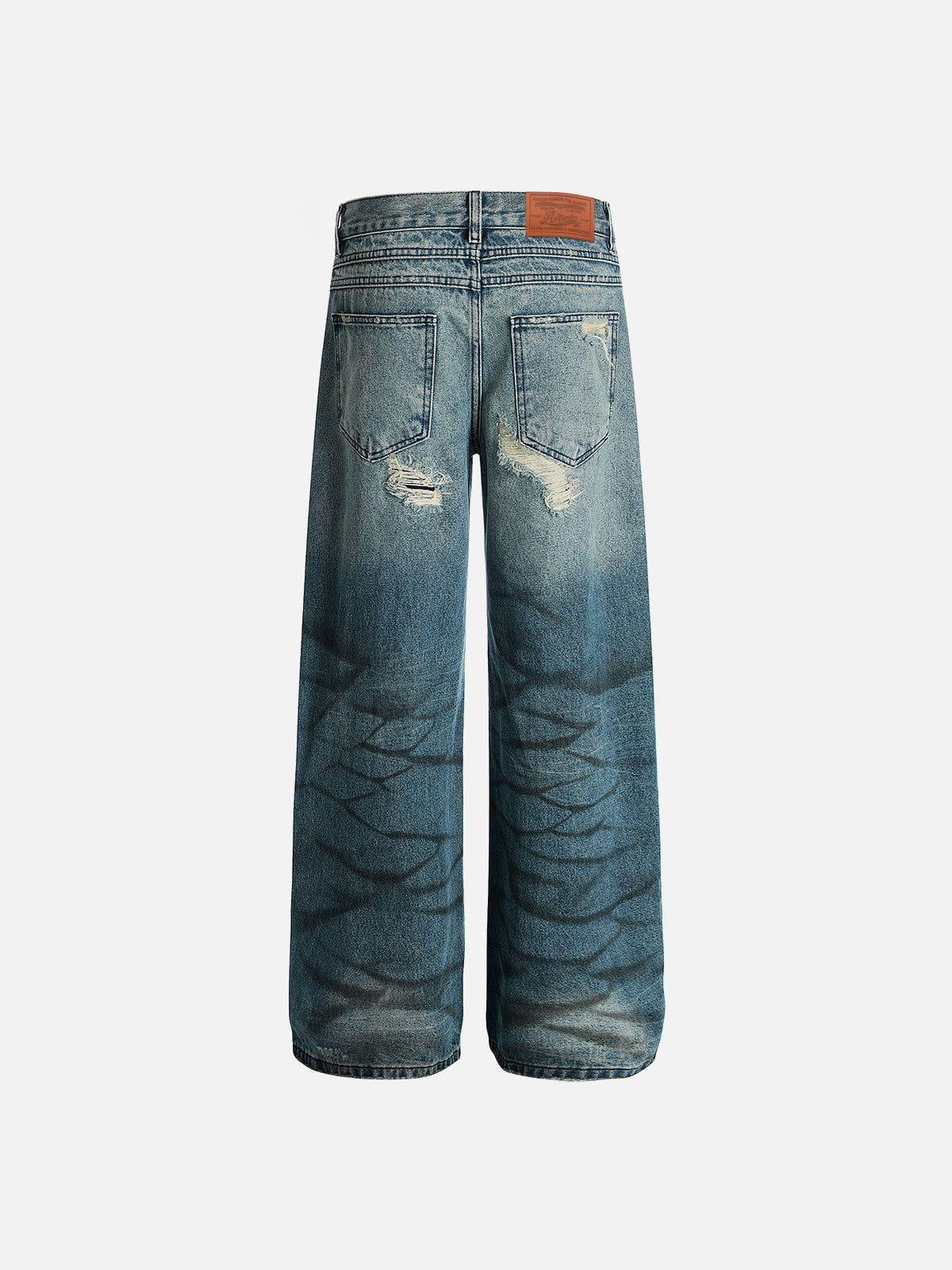 Aelfric Eden Distressed Washed Jeans Product Image