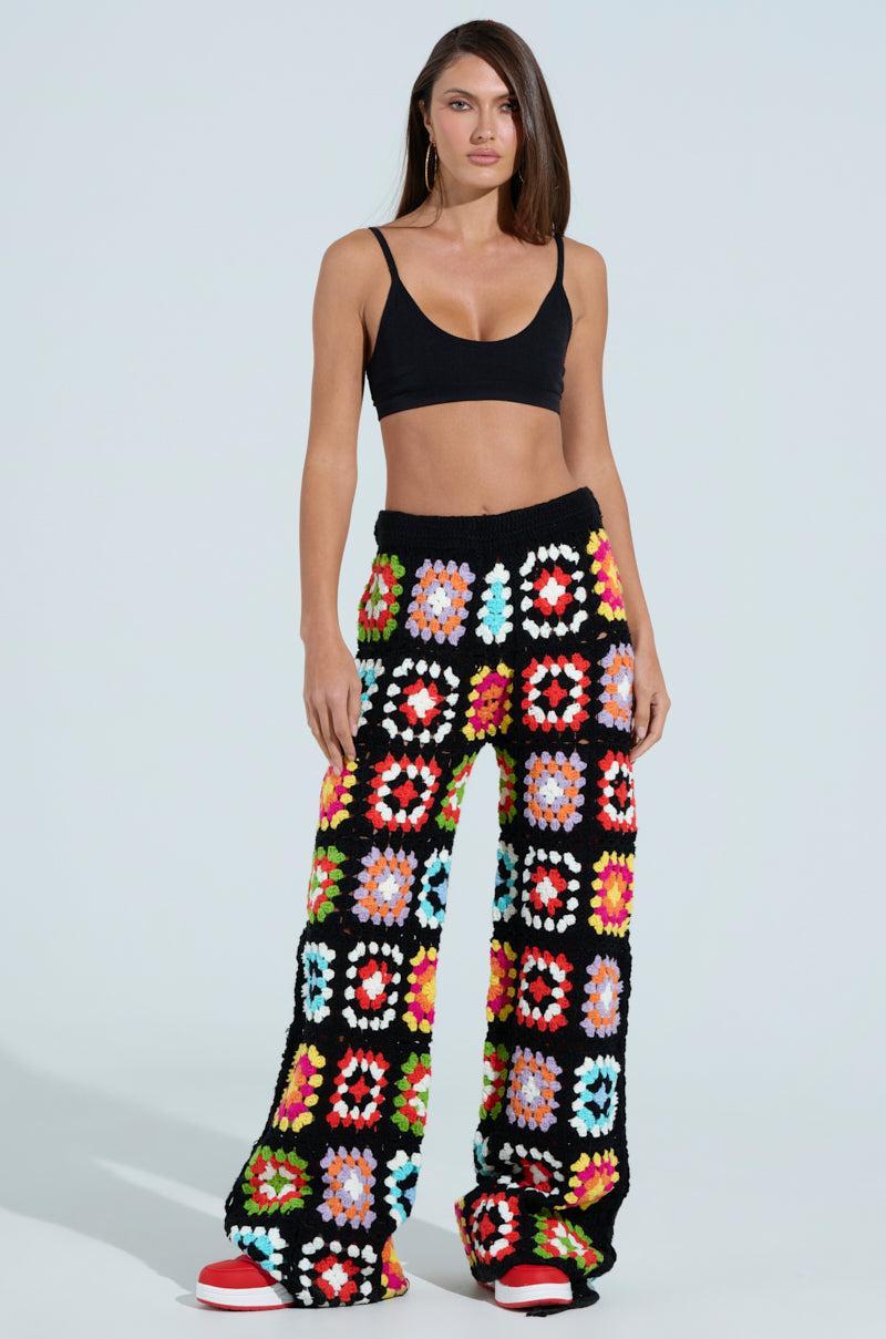 FESTIVAL GIRLY OVERSIZED CROCHET SWEATSHIRT Product Image