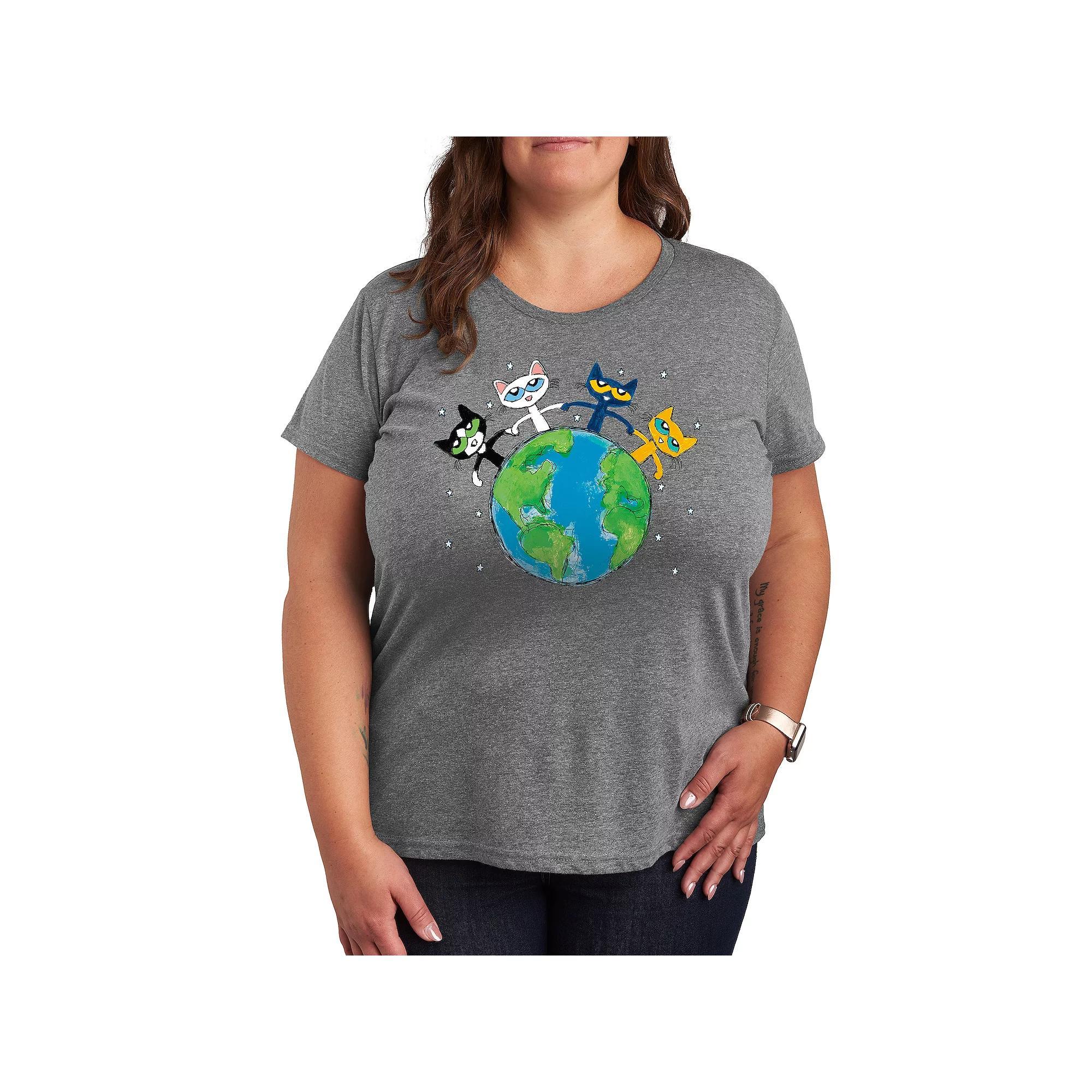 Disney's Pluto Plus Size Dog Mom Graphic Tee, Women's, Size: 1XL, Grey Gray Product Image