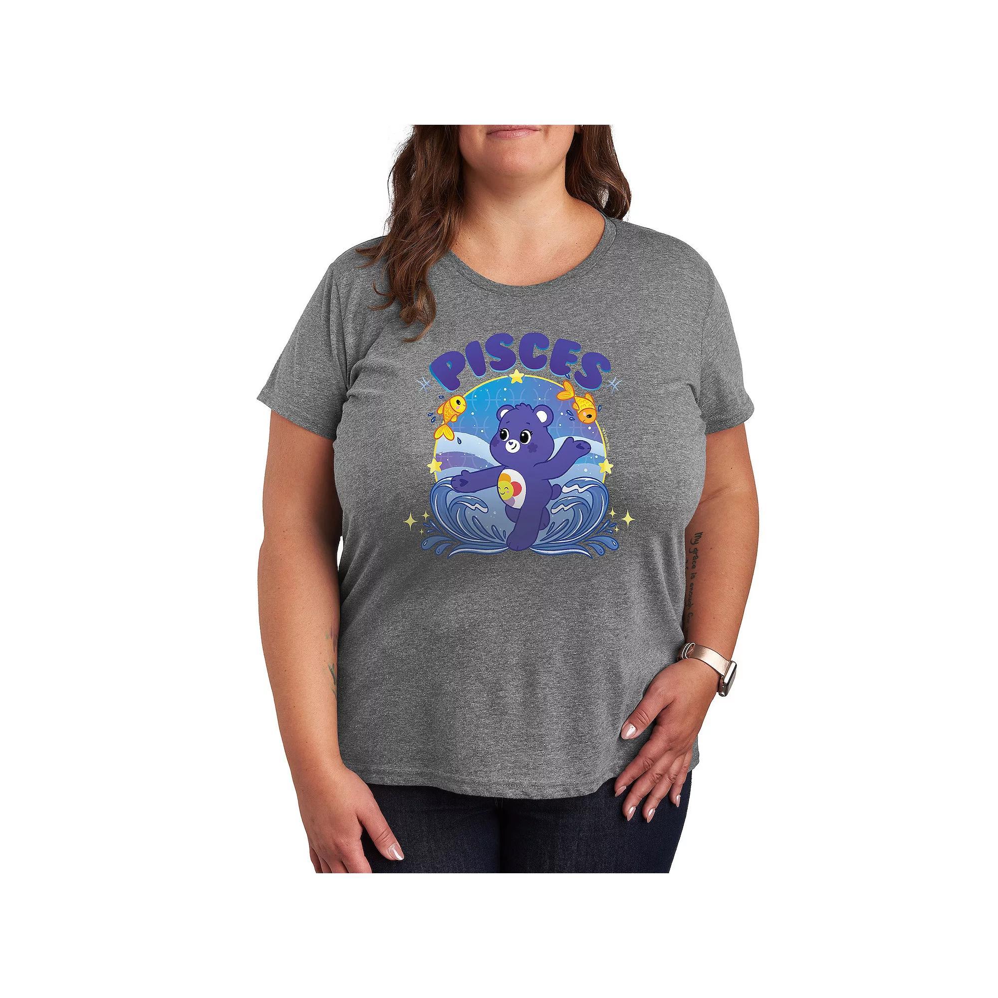 Plus Strength Cross Graphic Tee, Womens Grey Gray Product Image