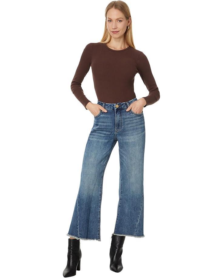 Petite Meg High-Rise Fab AB Wide Leg in Milestone Product Image