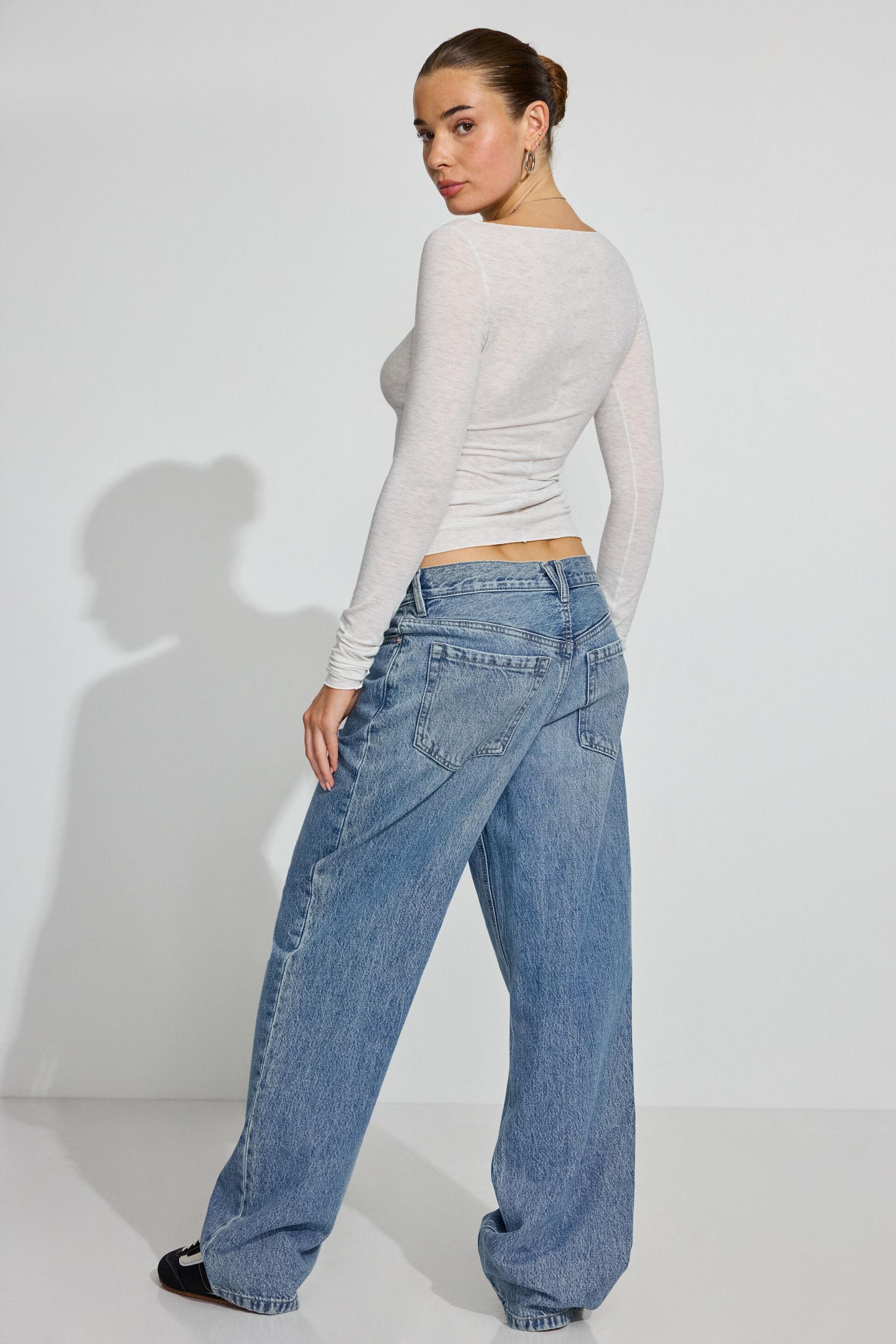 Smooth Scoop Neck Long Sleeve Top Product Image