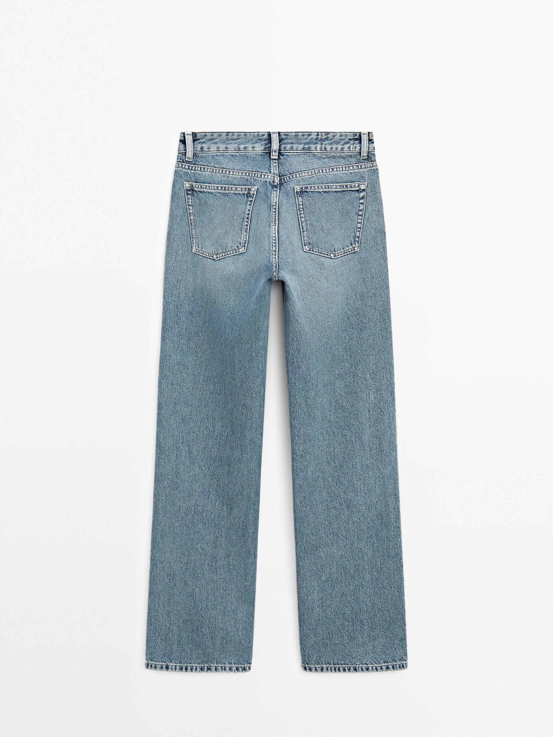 Low-rise straight-leg jeans Product Image