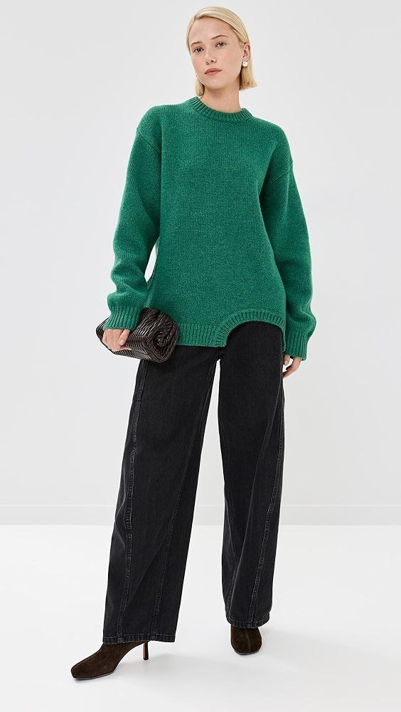 Tibi Vintage Black Denim Sid Jeans | Shopbop Product Image
