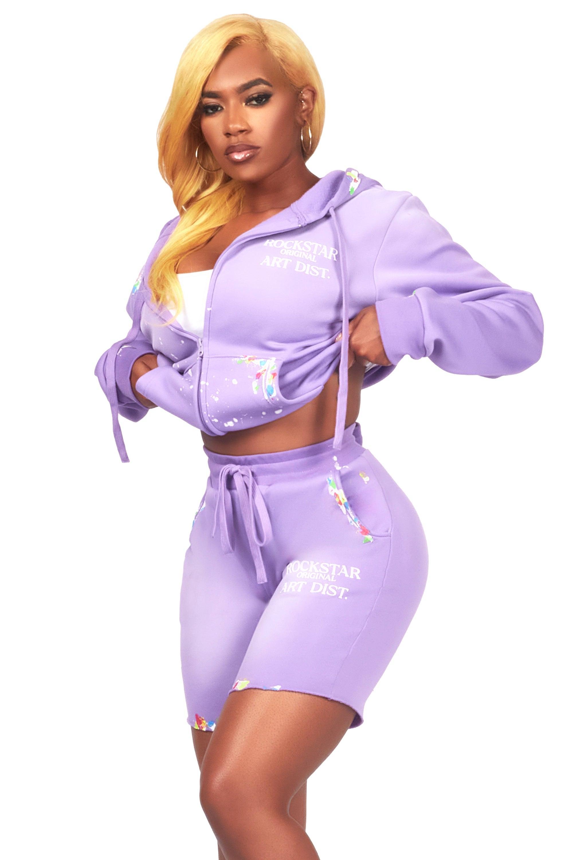 Shannon Purple Short Set Female Product Image