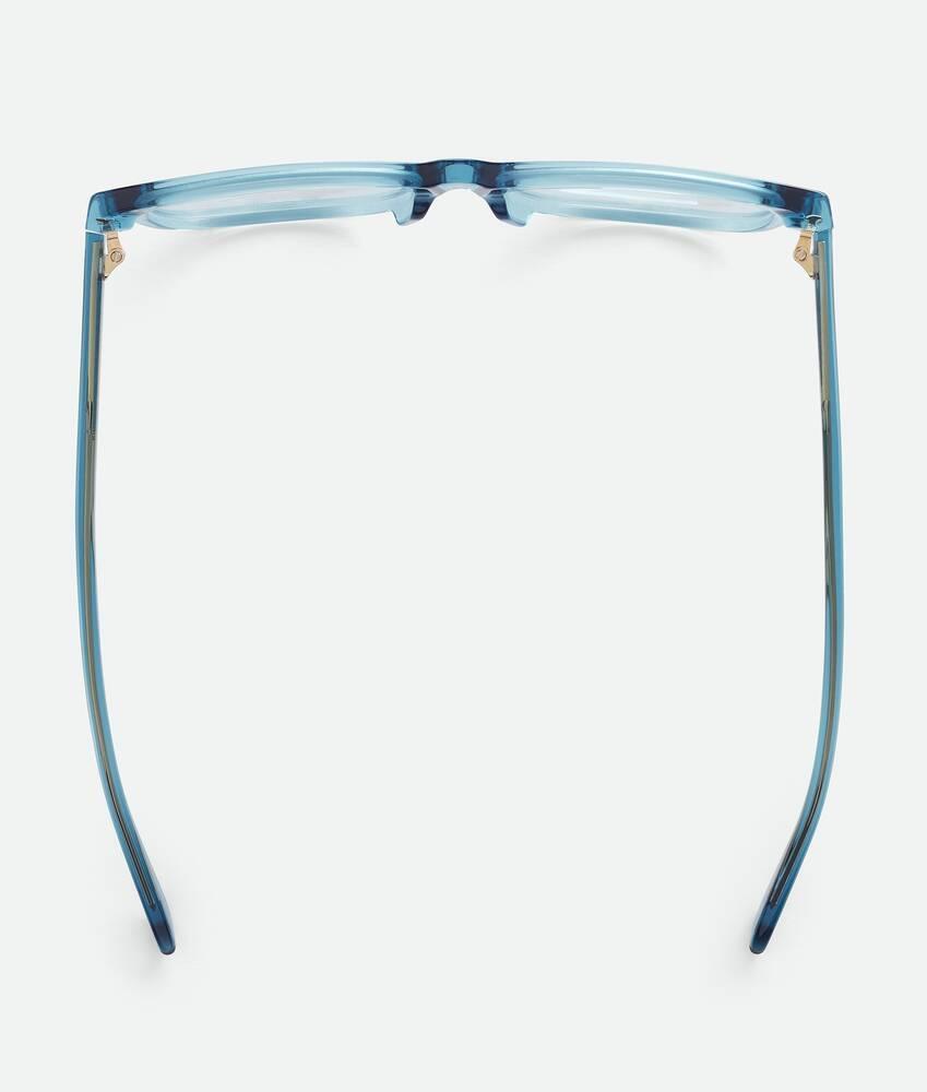Classic Square Eyeglasses in Light blue/transparent Product Image