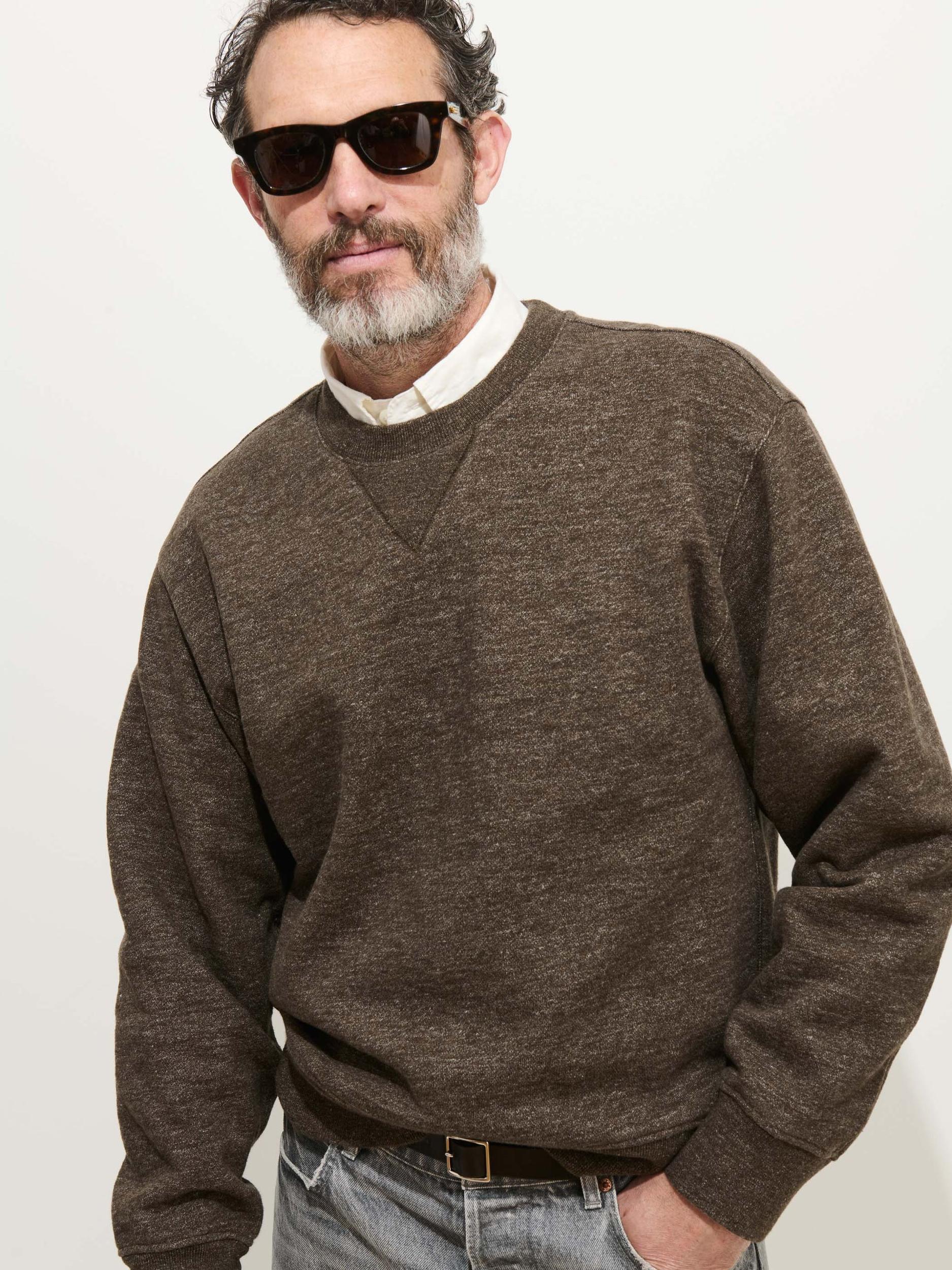 Marlon Sweatshirt In Heather Fleece Product Image