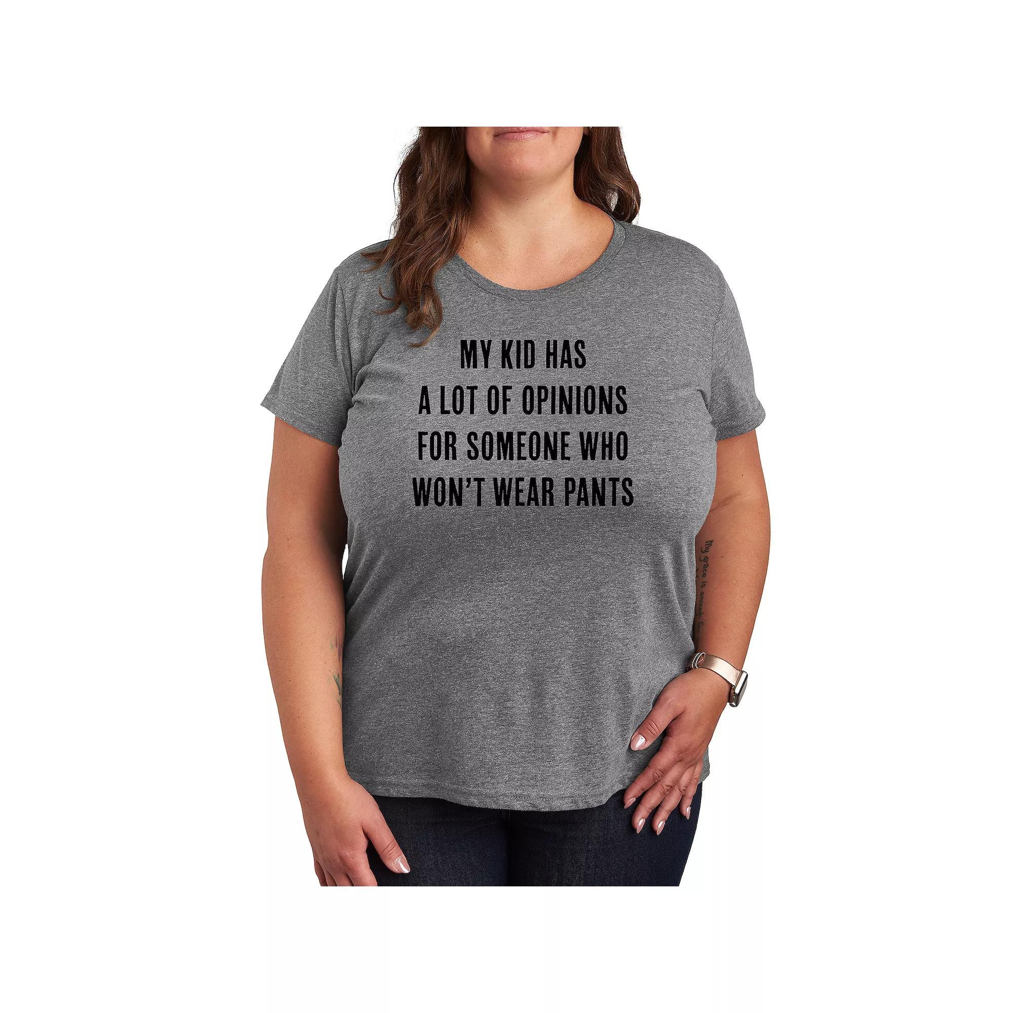 Plus At Least My Cat Loves Me Graphic Tee, Womens Grey Gray Product Image