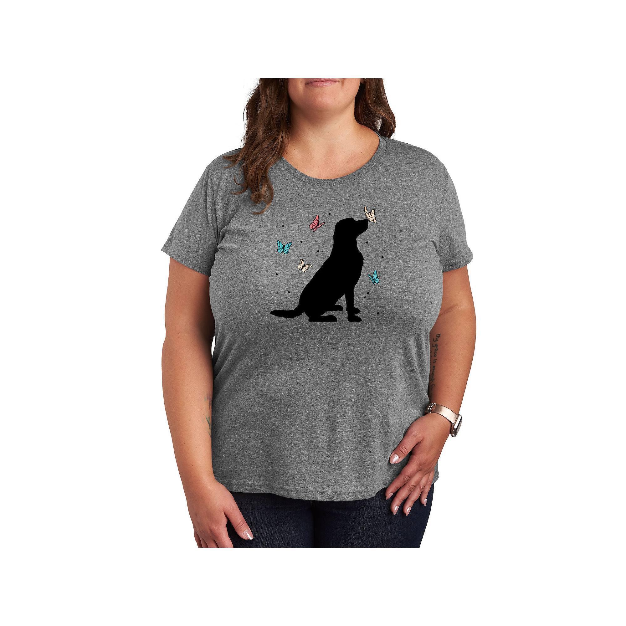 Disneys Mickey Mouse Plus Face Glitch Graphic Tee, Womens Product Image