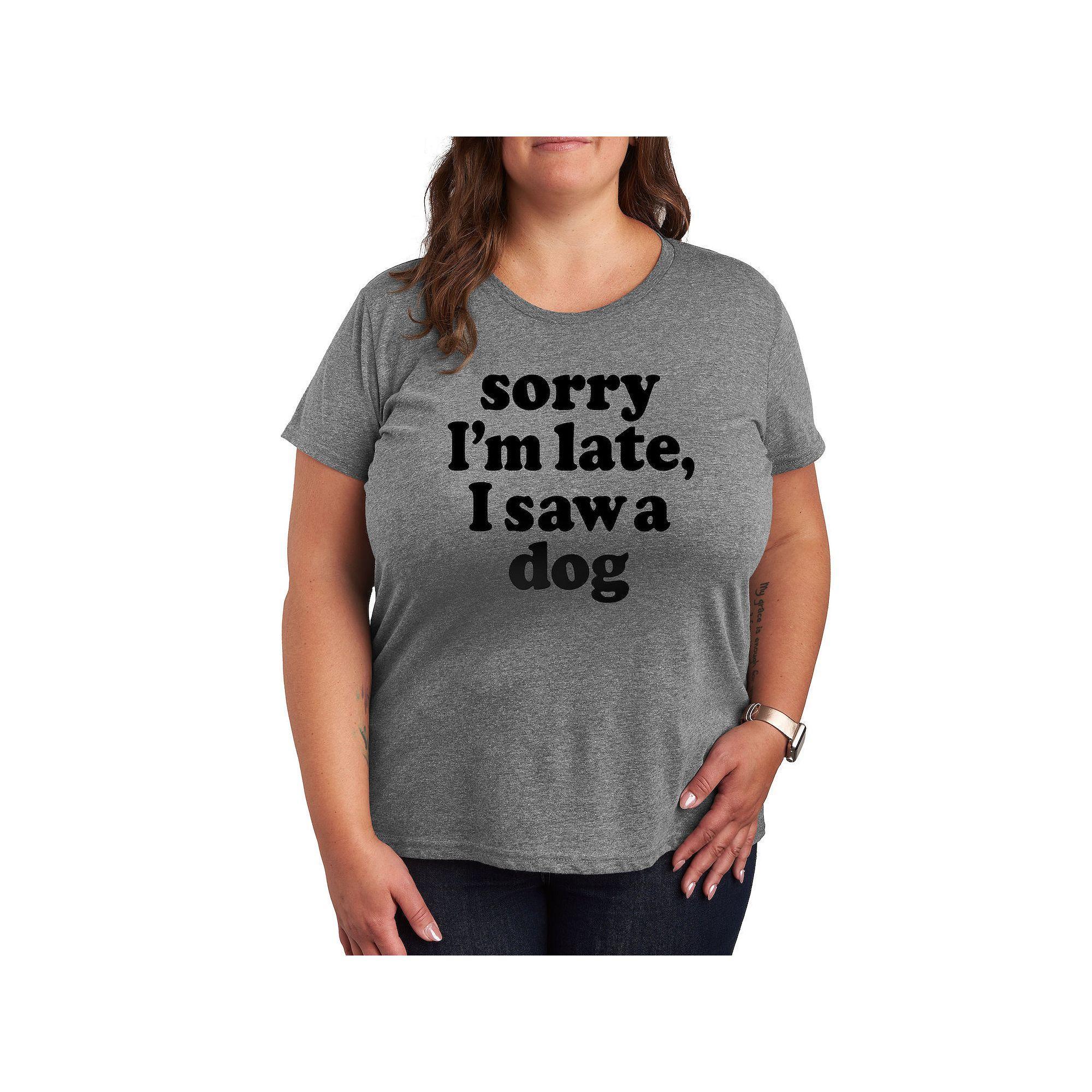 Plus Size Football Lightning Bolt Graphic Tee, Womens Grey Gray Product Image