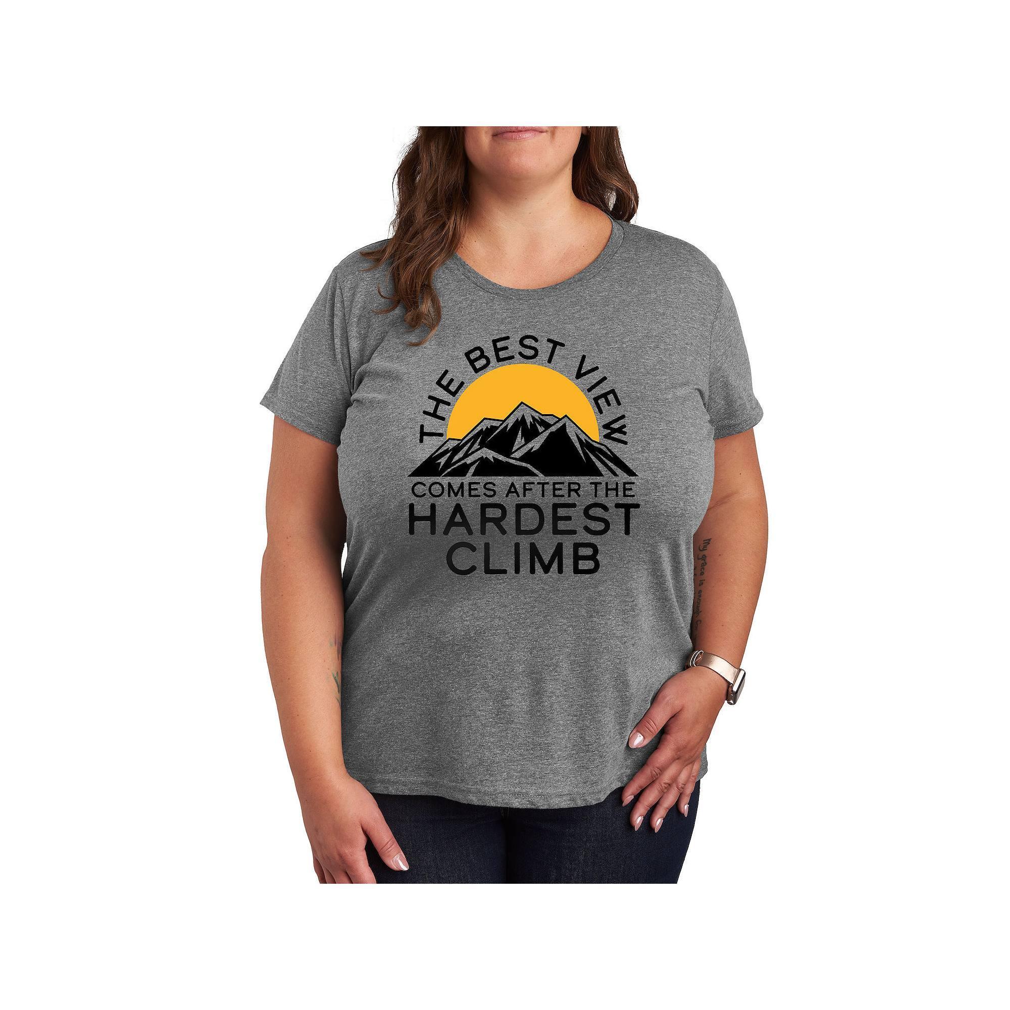 Womens The Best View Graphic Tees, Girls Grey Grey Product Image