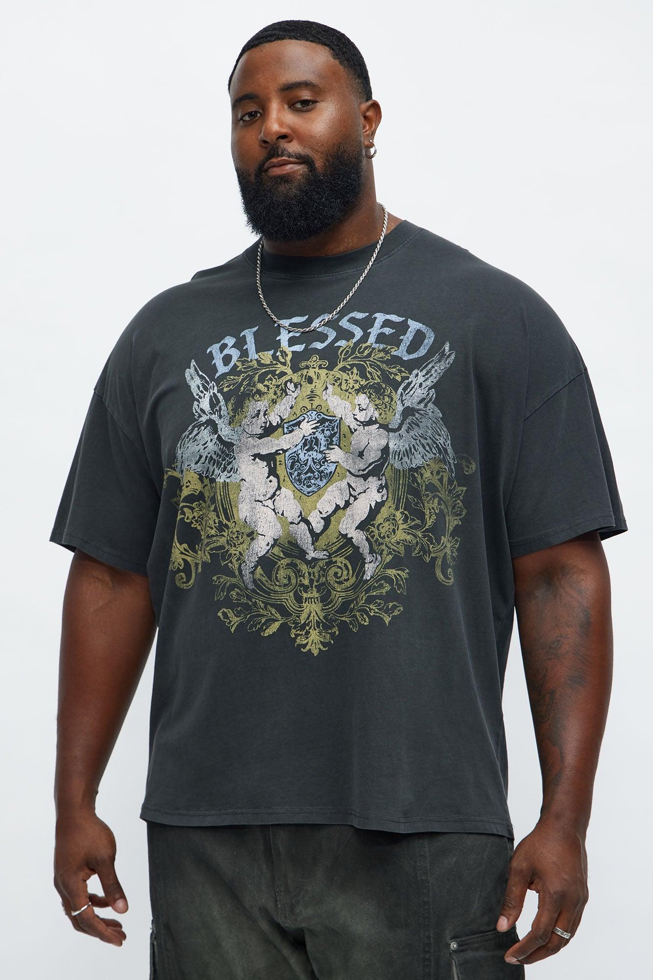 Beyond Blessed Oversized Short Sleeve Tee - Black Wash Product Image