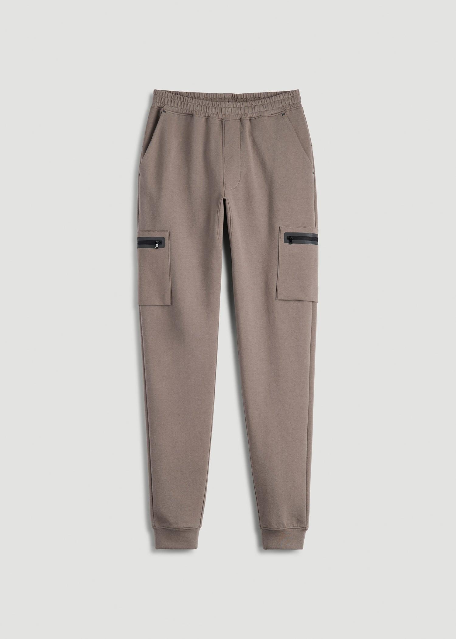 Utility Fleece Cargo Joggers for Tall Men in Portobello Product Image