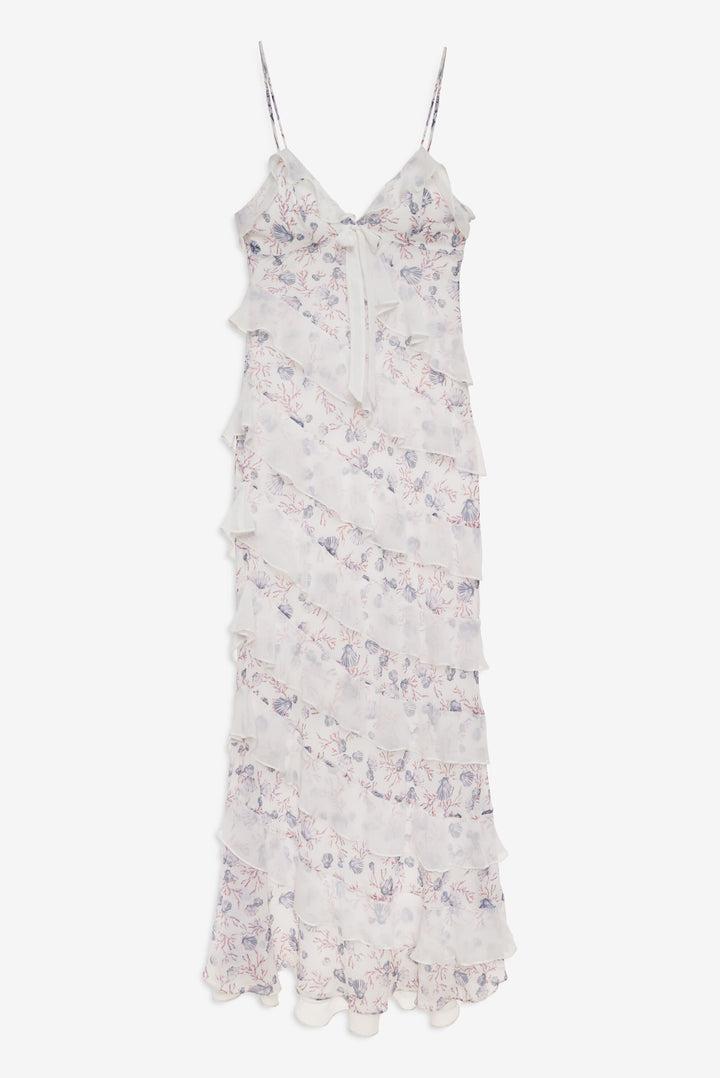 Debby Ruffled Maxi Dress — Multi Product Image