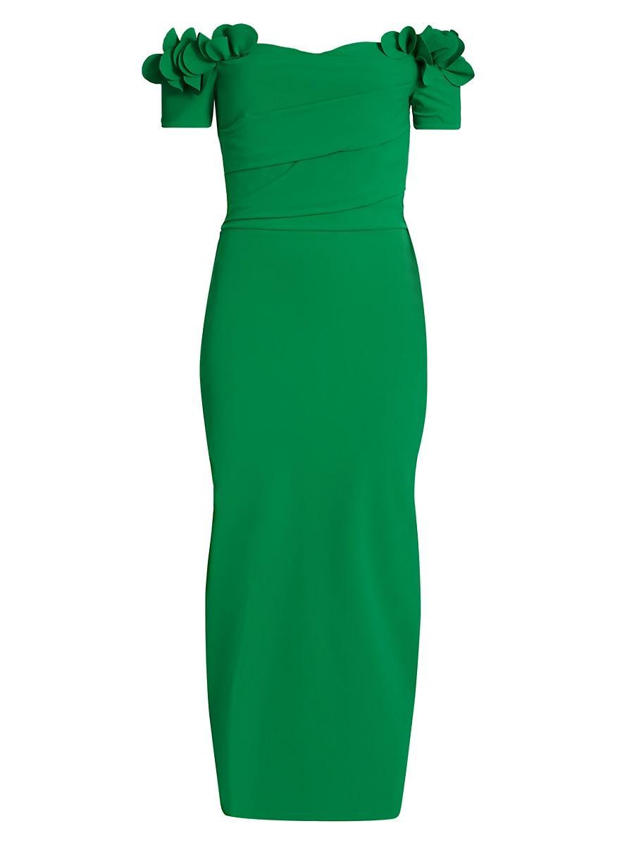 Womens Yiana Off-The-Shoulder Midi-Dress Product Image