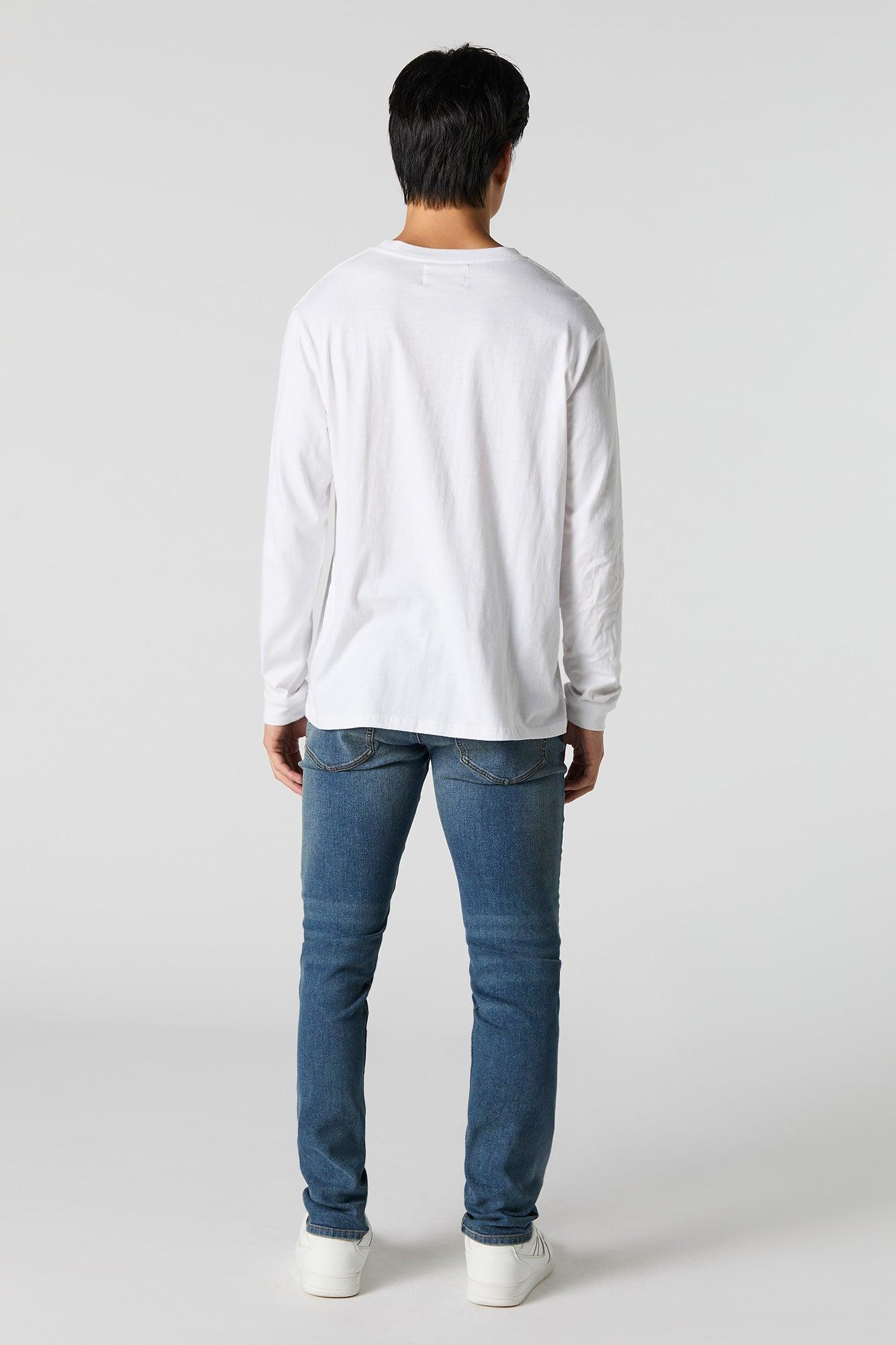 Medium Wash Skinny Jean Male Product Image