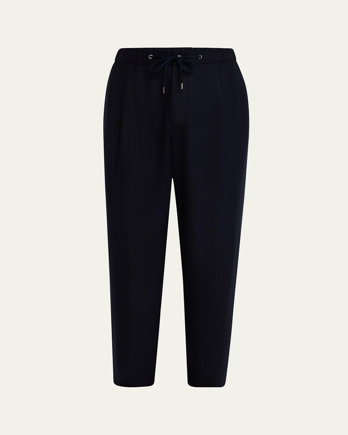 Mens Cashmere Drawstring Trousers Product Image