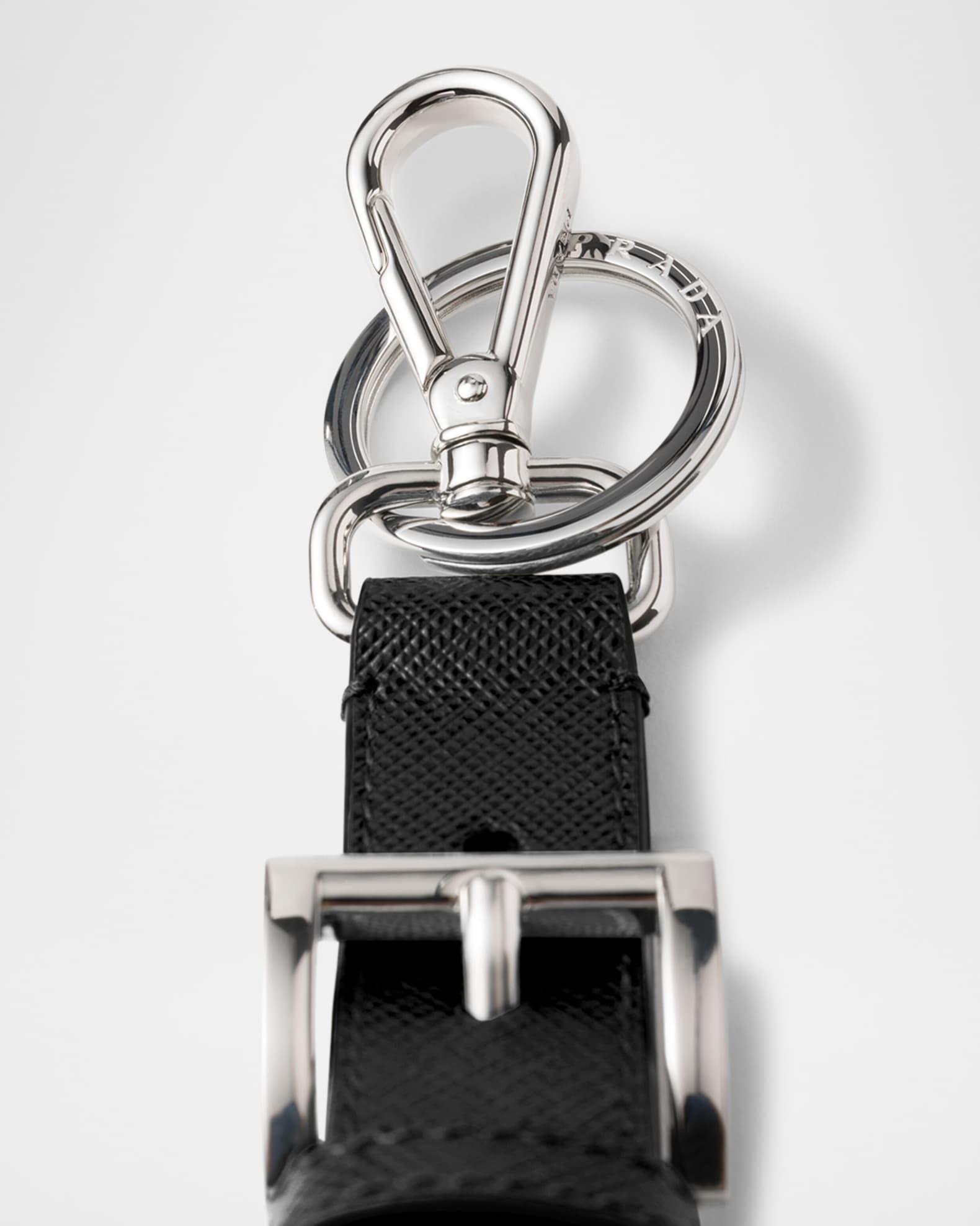 Men's Saffiano Leather Key Ring Product Image