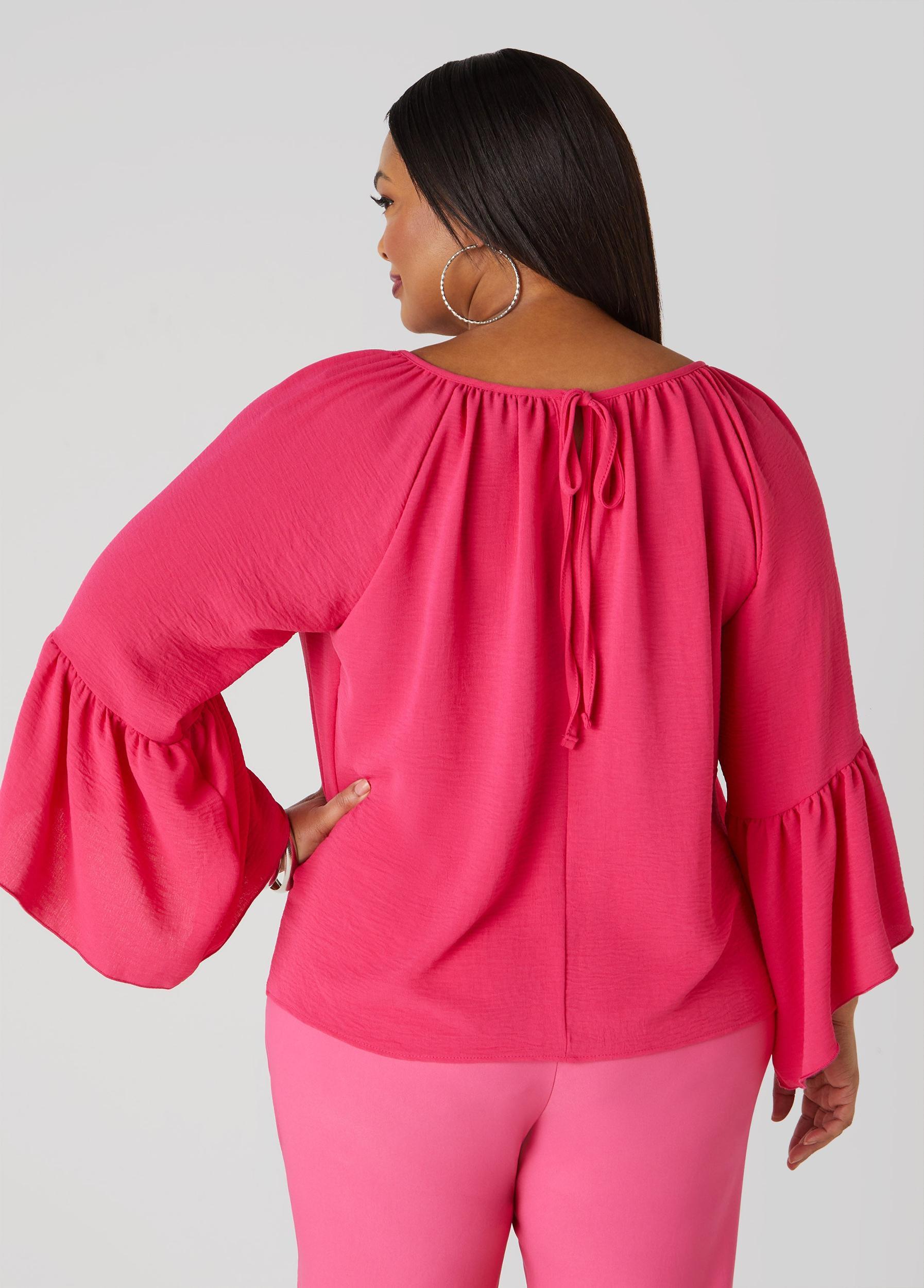Textured Bell Sleeved Blouse Product Image