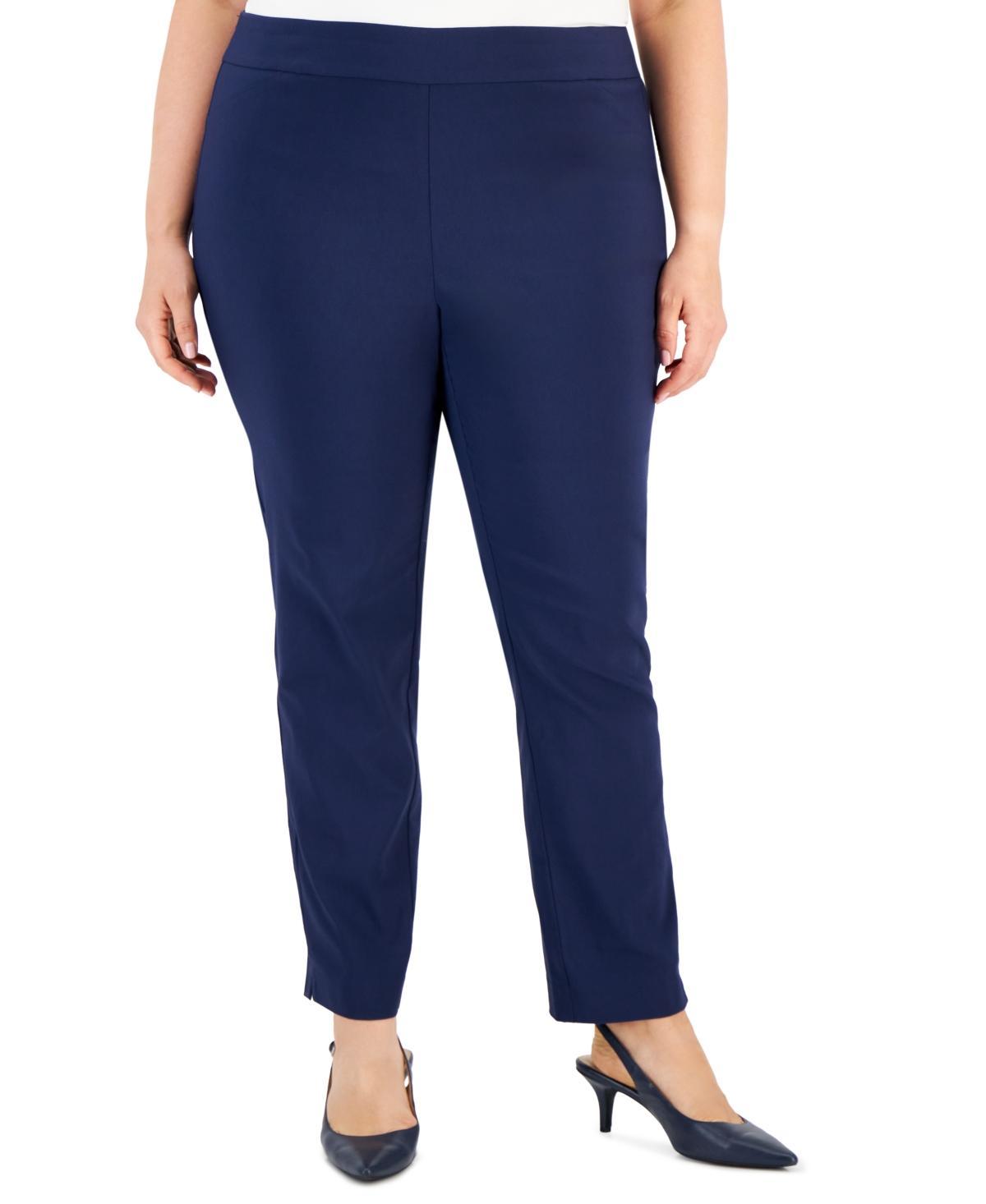 Jm Collection Plus Size Pull-On Cambridge Pants, Created for Macys Product Image