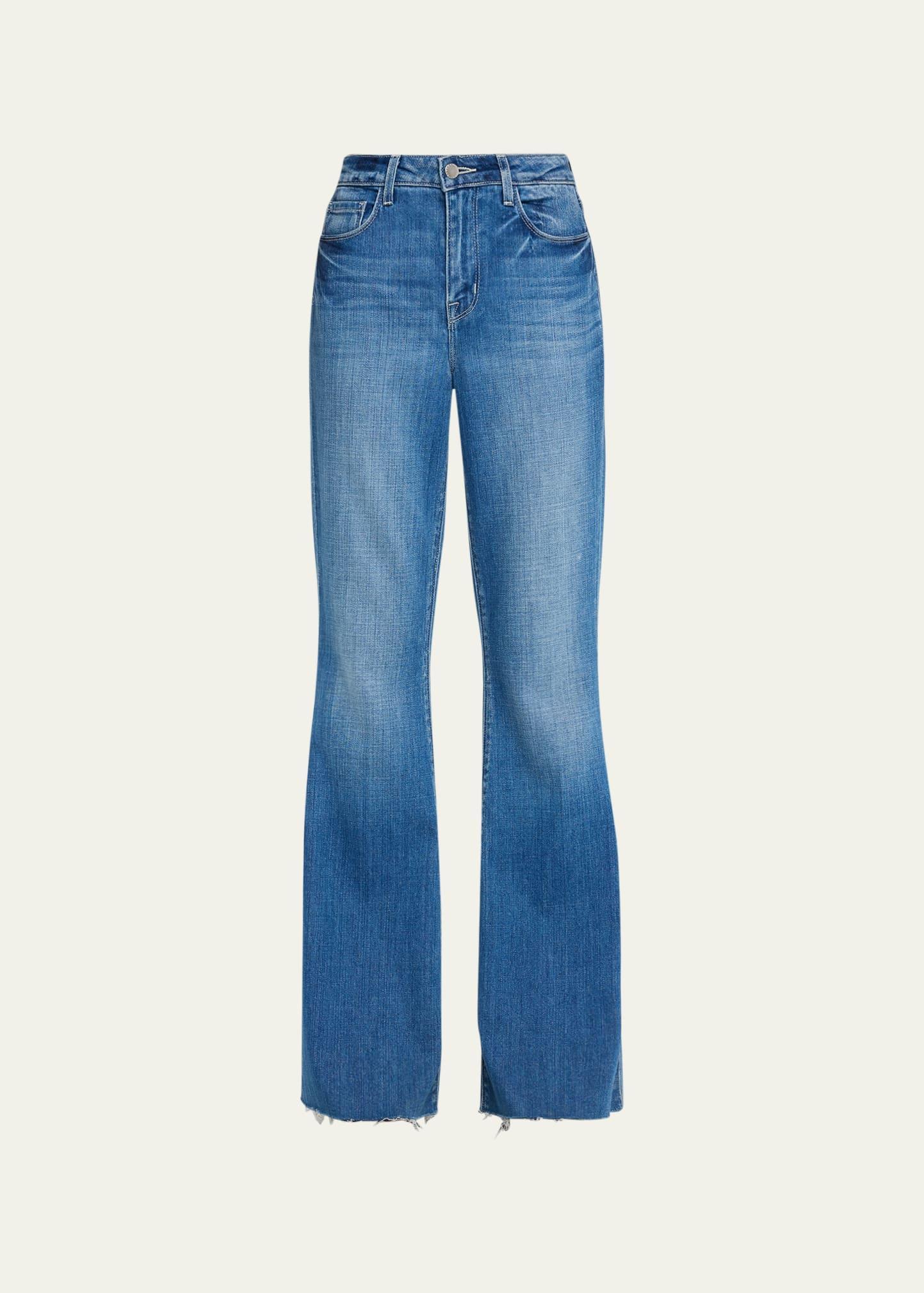 Sera High Rise Sneaker Flare Jeans Product Image