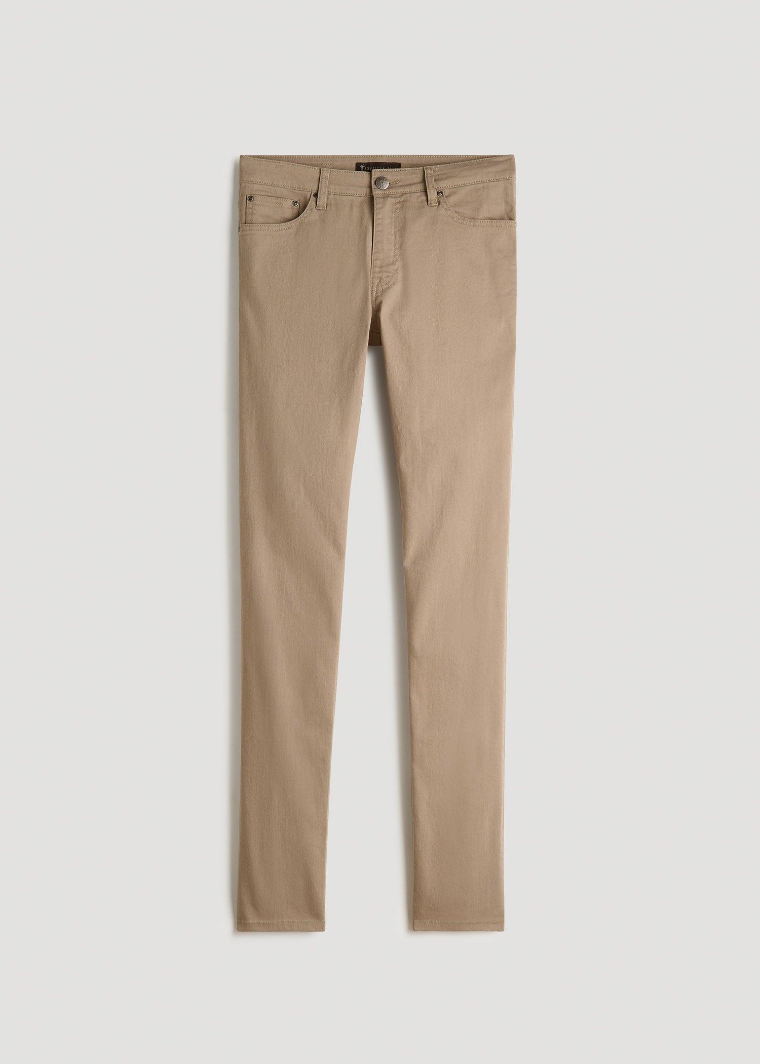 Dylan Slim Fit Colored Jeans for Tall Men in Clay Wash Product Image