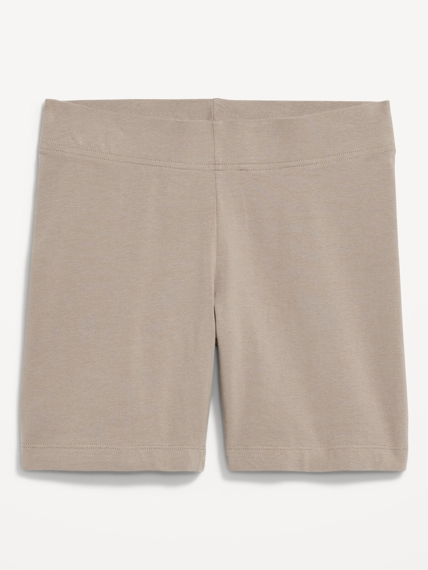 High-Waisted Jersey Biker Shorts -- 6-inch inseam Product Image