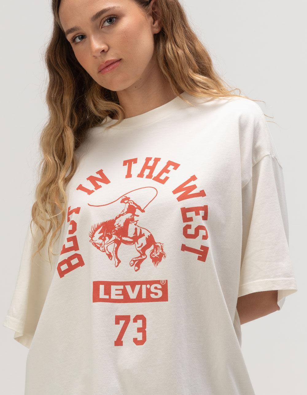 LEVI'S Best In The West Womens Premium Tee - CREAM Product Image
