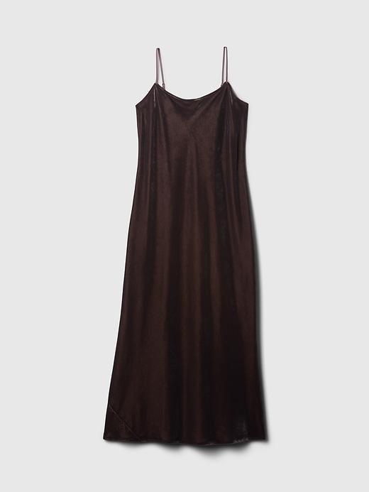Recycled Velvet Maxi Slip Dress Product Image