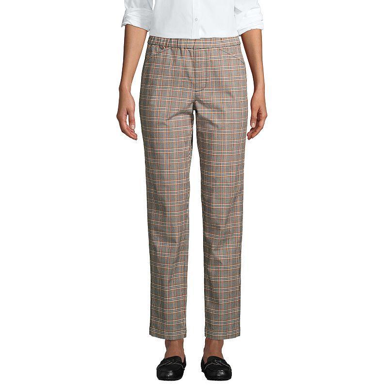 Petite Lands End Pull-On Chino Ankle Pants, Womens Product Image