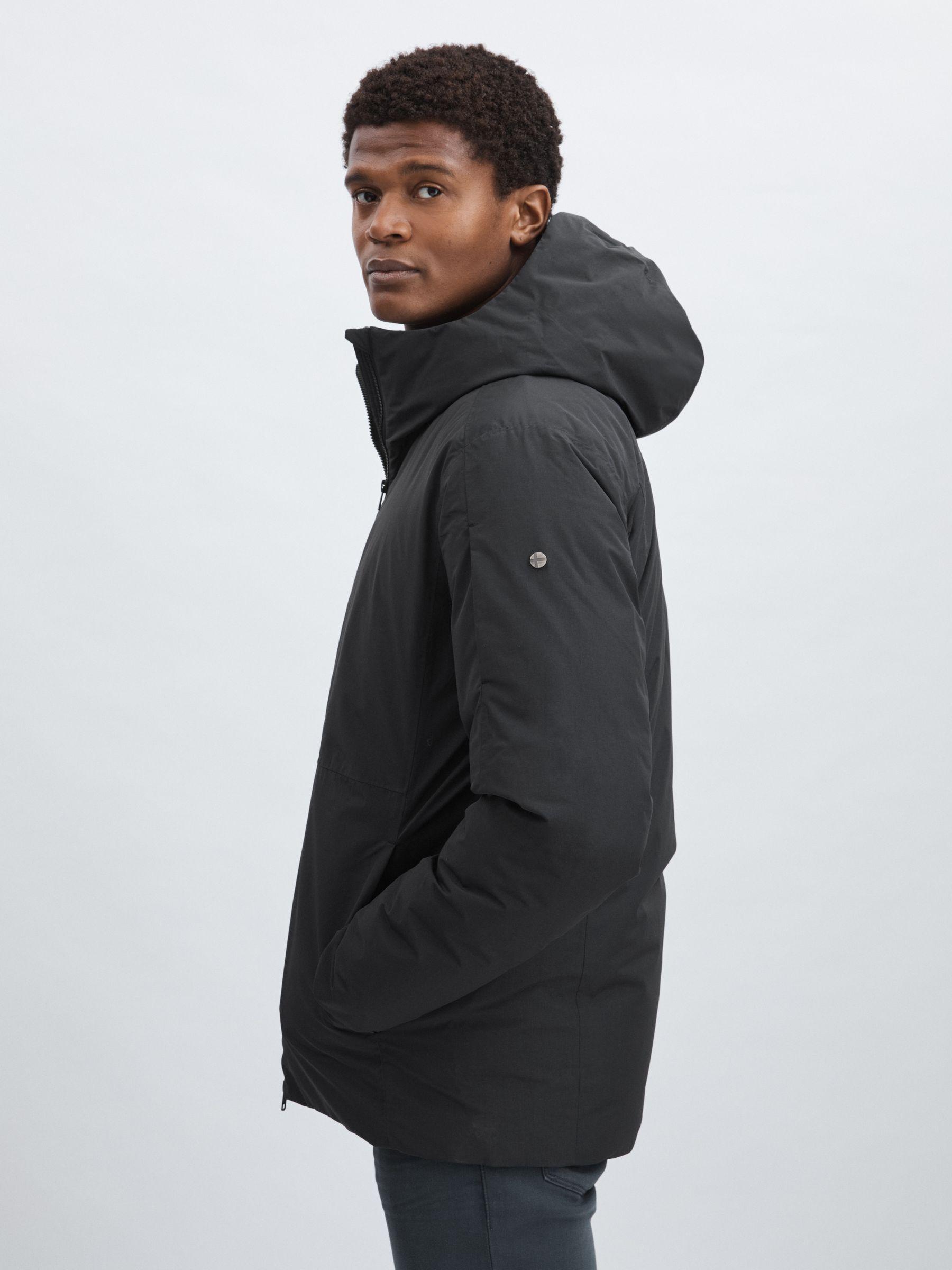 Scandinavian Edition Hooded Down Parka in Black Product Image